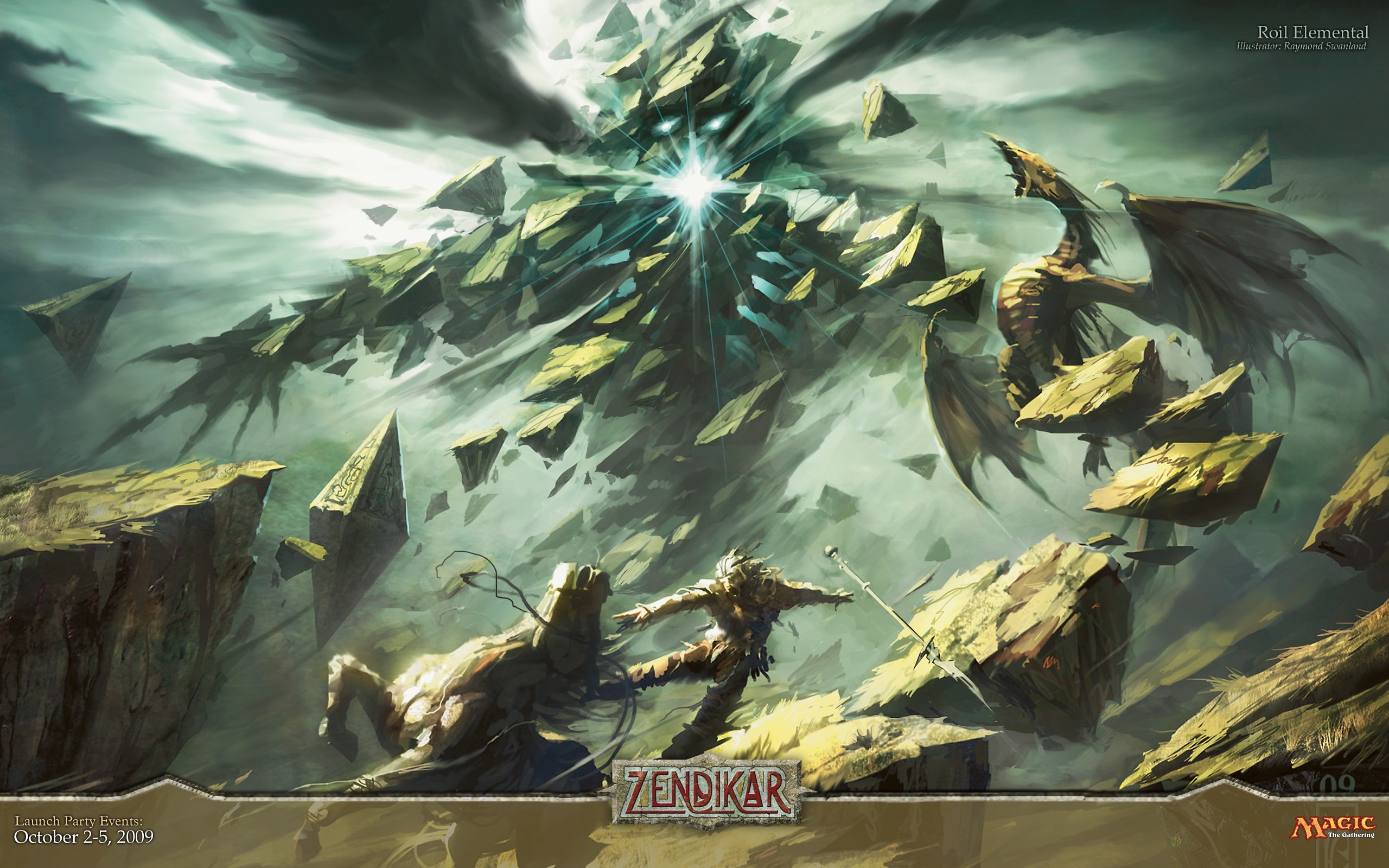 Zendikar, Magic: The Gathering, Elementale, Rocce volanti, 16:10 2K, sfondo widescreen