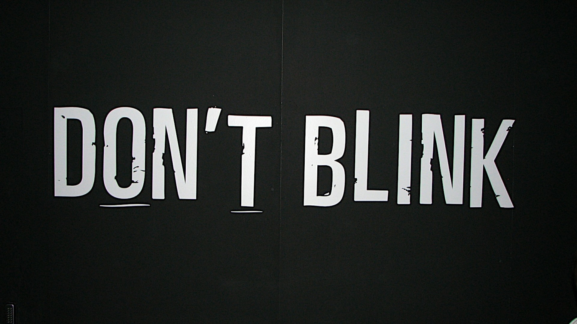 Don't Blink, Doctor Who, Tipografia, Sfondo nero, Full HD, wallpaper per portatile
