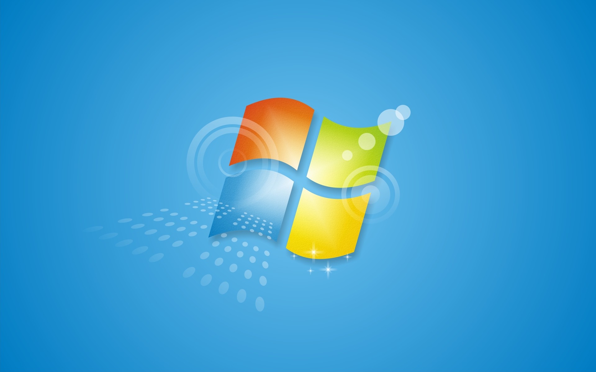 Logo Windows 7, Logo Windows, Azzurro, 16:10 Full HD, sfondo widescreen