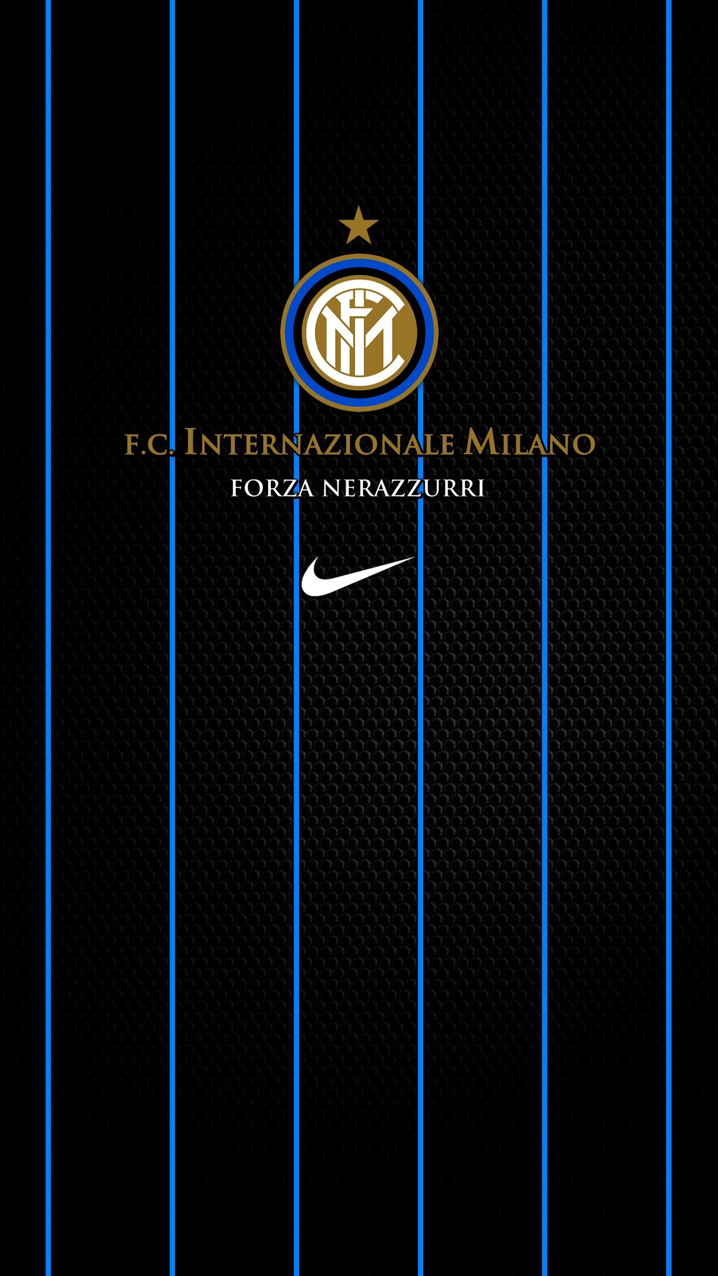 FC Internazionale Milano, Forza Nerazzurri, Strisce nerazzurre, QHD+, sfondo per smartphone