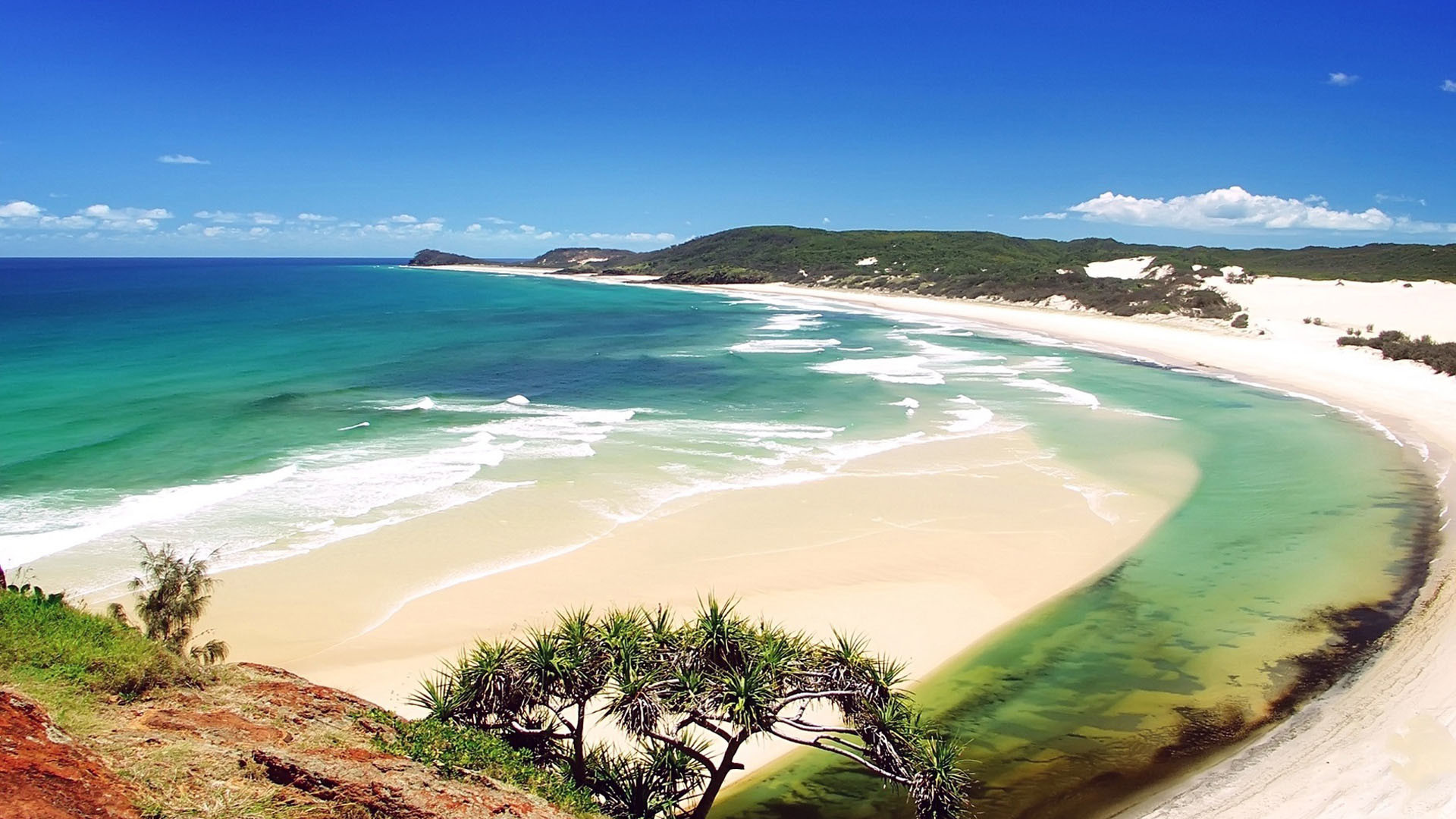 Spiaggia, Mare, Australia, sfondo PC Full HD