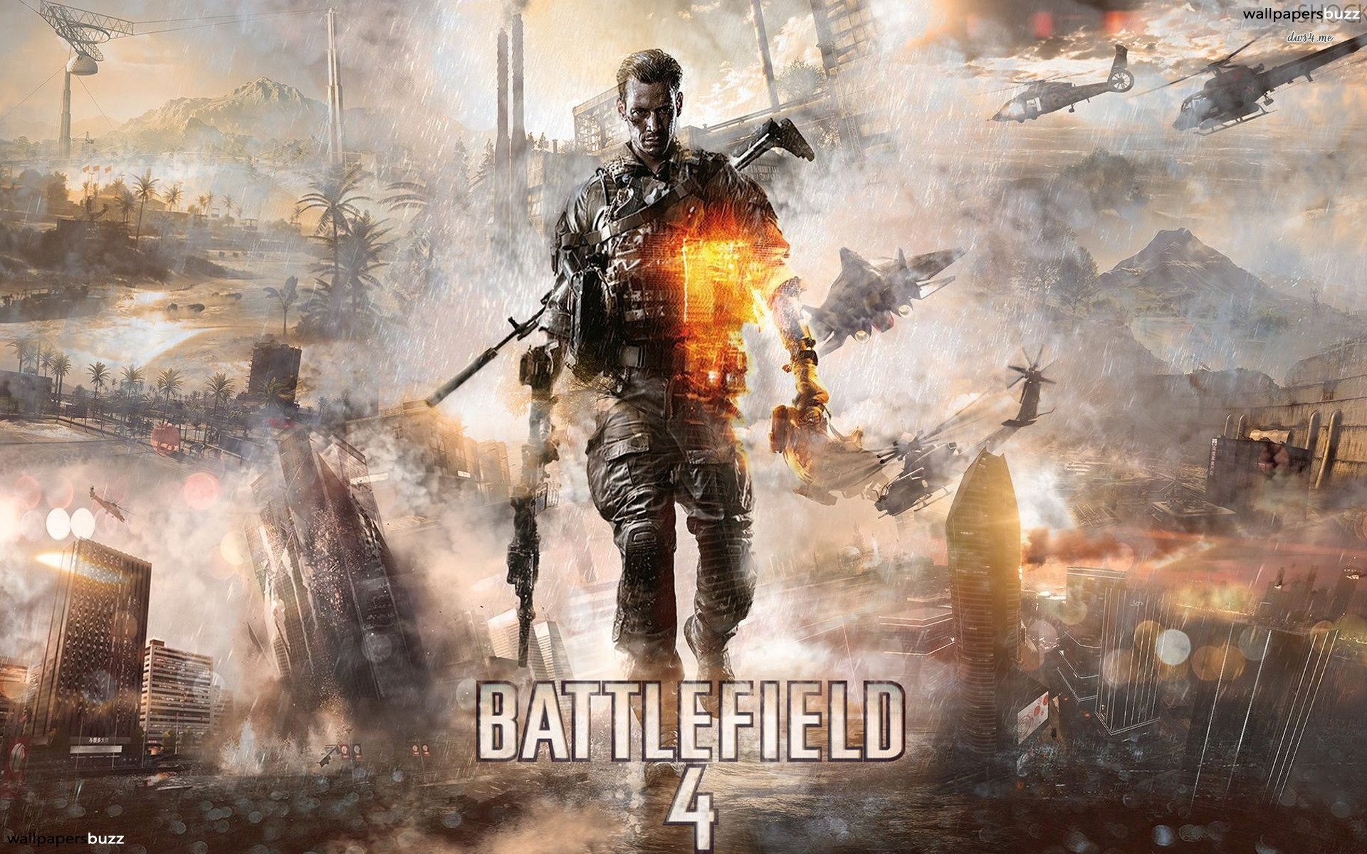 Battlefield 4, Logo, Soldato, Elicotteri, Città distrutta, 1920x1200, immagine di sfondo