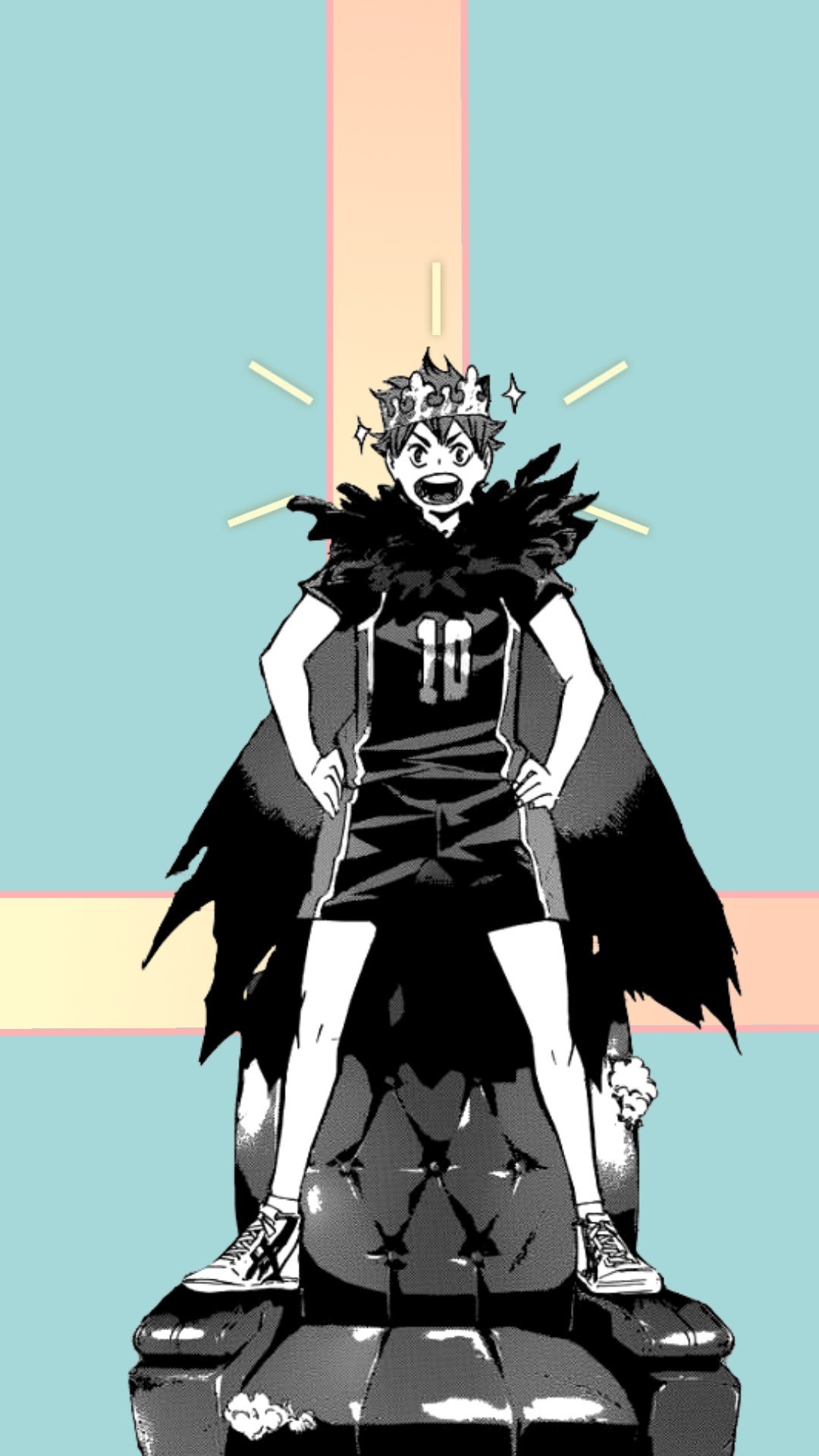 Tobio Kageyama, Haikyu!!, Re del campo, Corvi, 1080x1920, schermata di blocco iPhone
