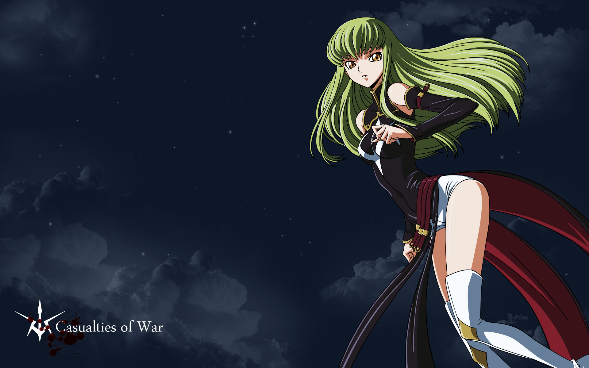 C.C., Code Geass, Casualties of War, Notte, 16:10 Full HD, wallpaper widescreen