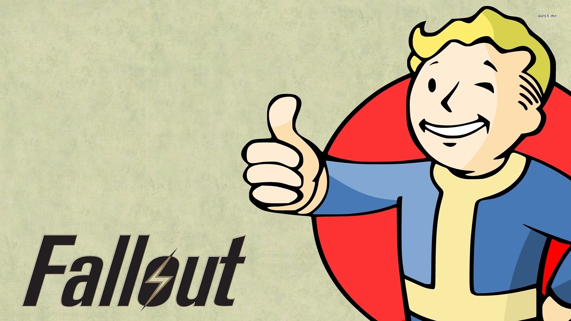 Vault Boy, Fallout, Logo, Pollice in su, 16:9 Full HD, sfondo widescreen