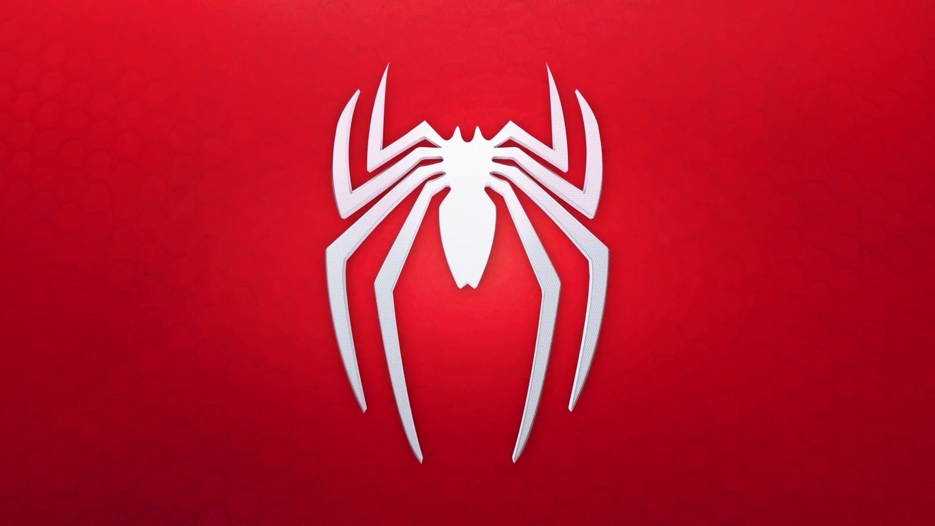 Spider-Man, Marvel's Spider-Man, Logo ragno, Rosso, Full HD, sfondo per PC e portatile