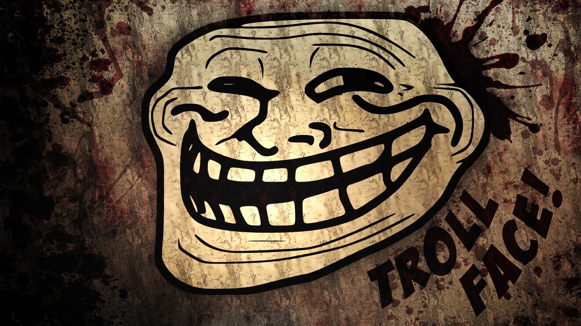 Troll Face, Meme, Grunge, Full HD, sfondo desktop