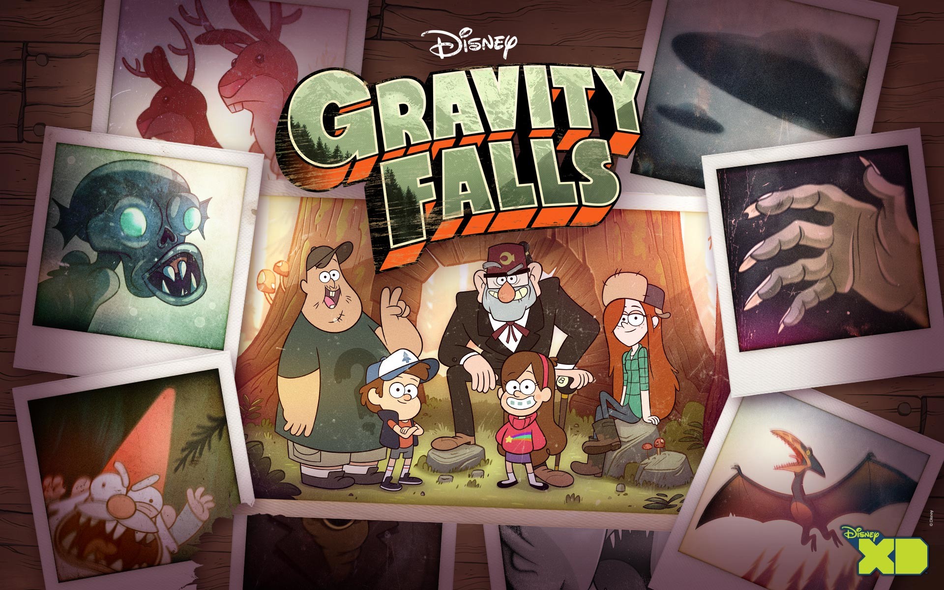 Gravity Falls, Disney XD, Dipper Pines, Mabel Pines, Stan Pines, Soos, Wendy Corduroy, sfondo per PC