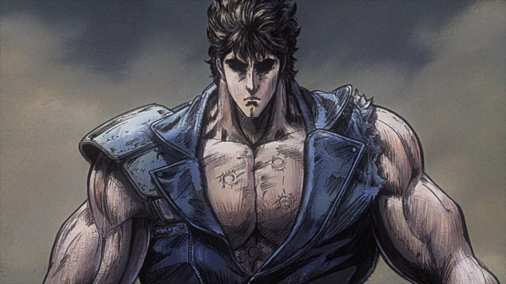 Kenshiro, Ken il guerriero, Cicatrici a sette stelle, Muscoli, Manga, sfondo widescreen Full HD