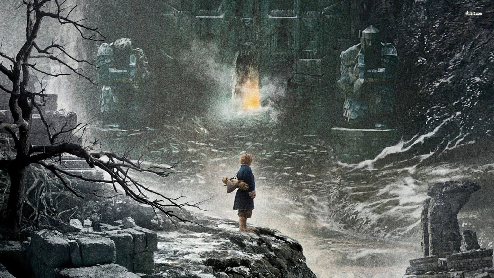 Bilbo Baggins, Erebor, Lo Hobbit: La desolazione di Smaug, Rovine, sfondo desktop Full HD