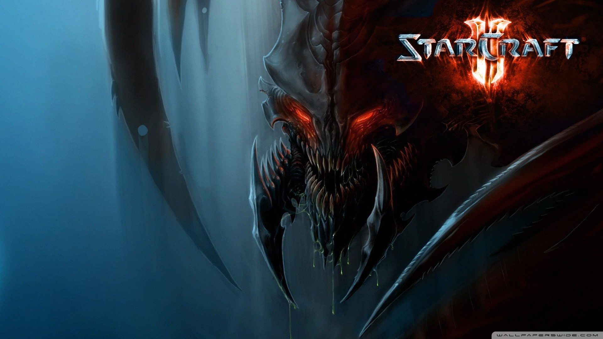 StarCraft II, Zerg, Hydralisk, Logo, 1920x1080, wallpaper desktop