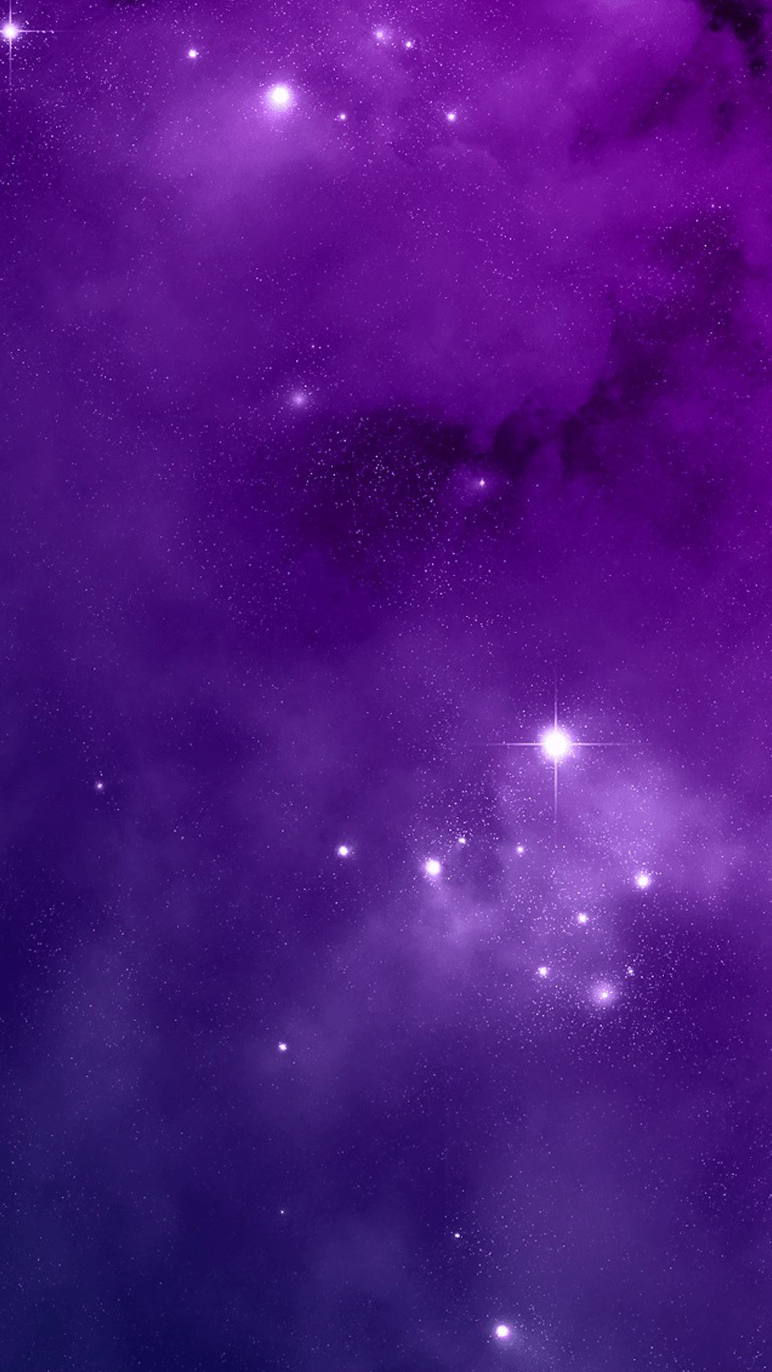 Nebulosa, Viola, Stelle, Full HD, wallpaper per smartphone