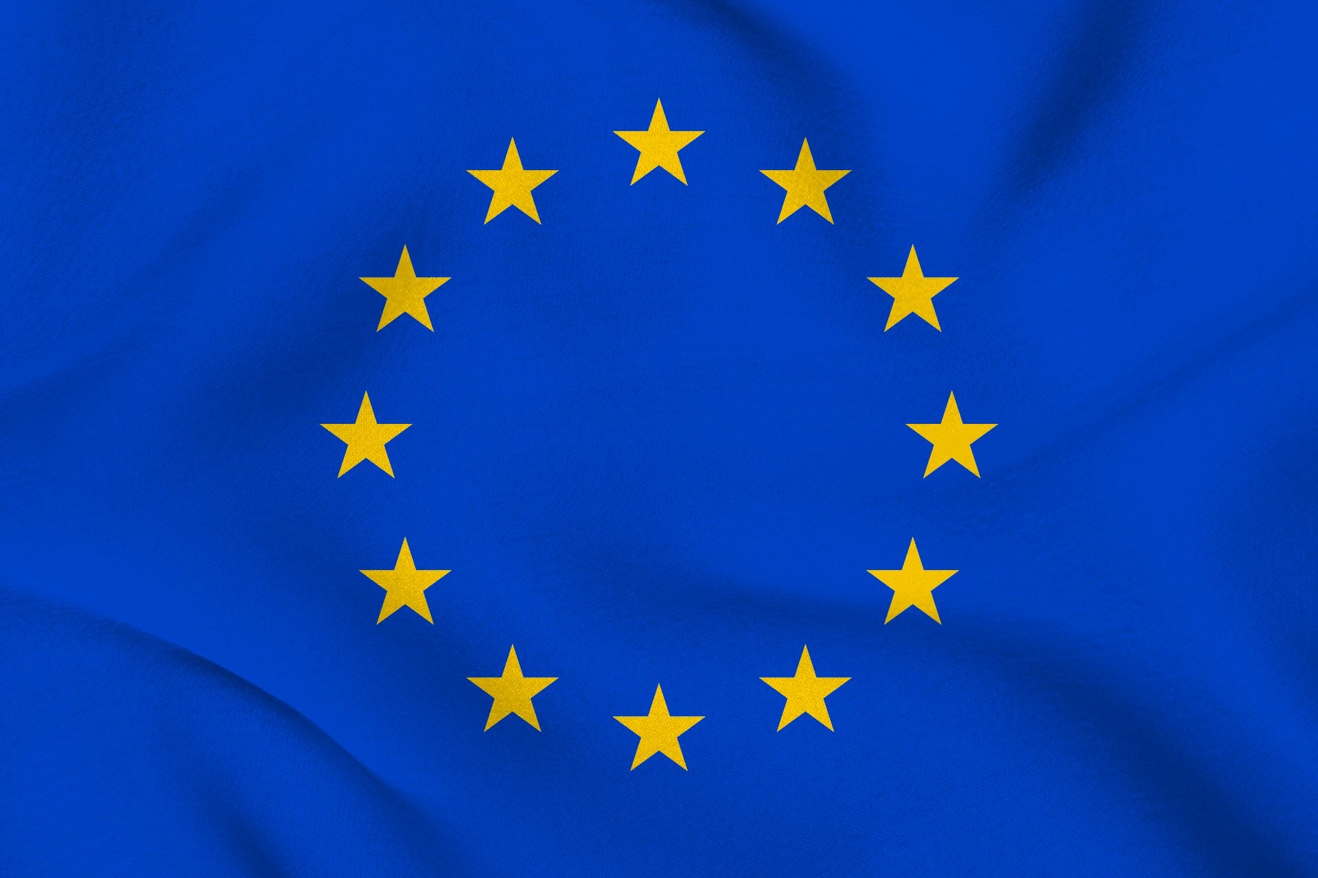 Bandiera dell'Unione europea, Unione europea, Stelle gialle, Blu, sfondo Windows 11