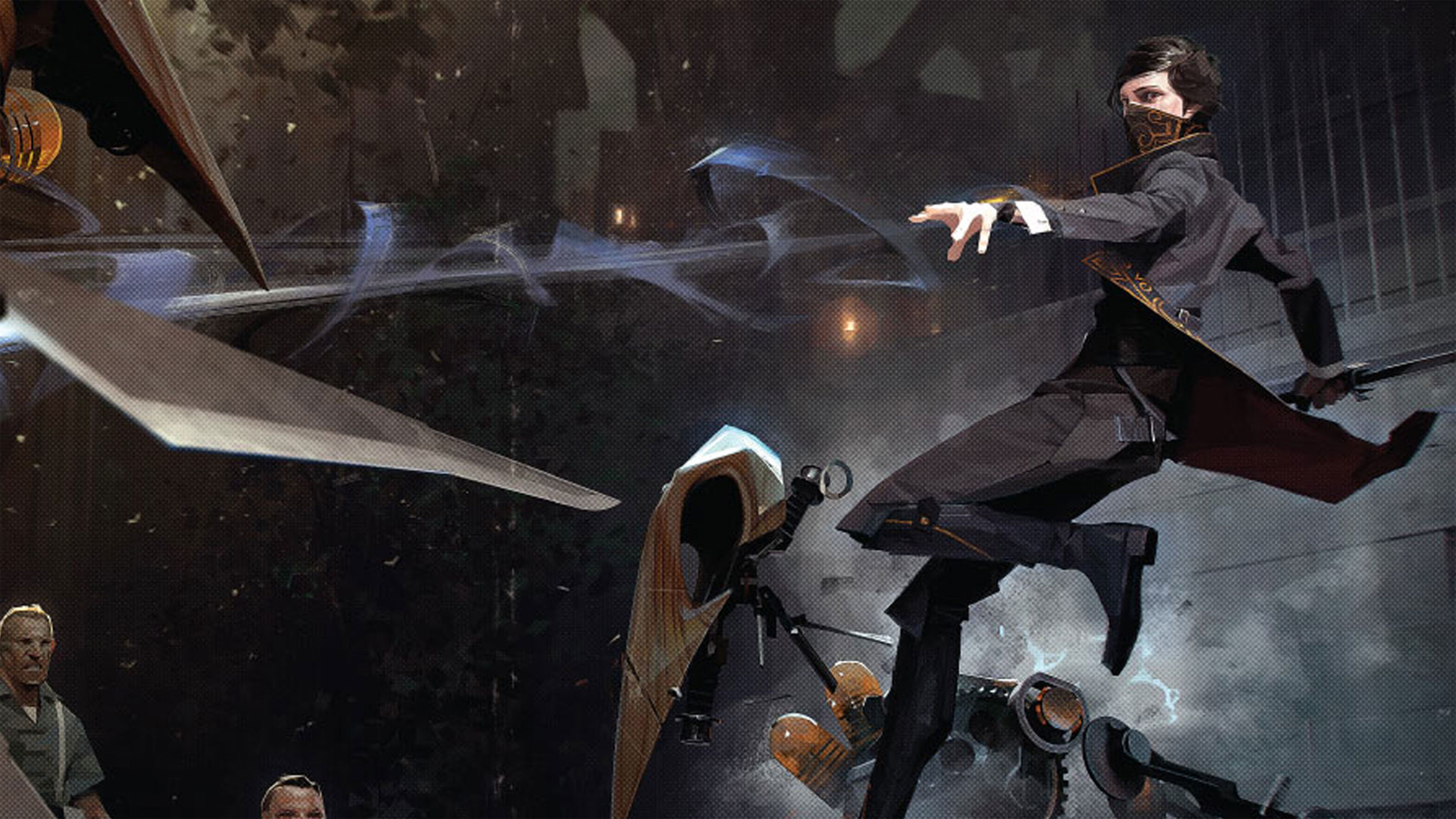 Emily Kaldwin, Dishonored 2, Combattimento, Lama, 4K, sfondo per PC
