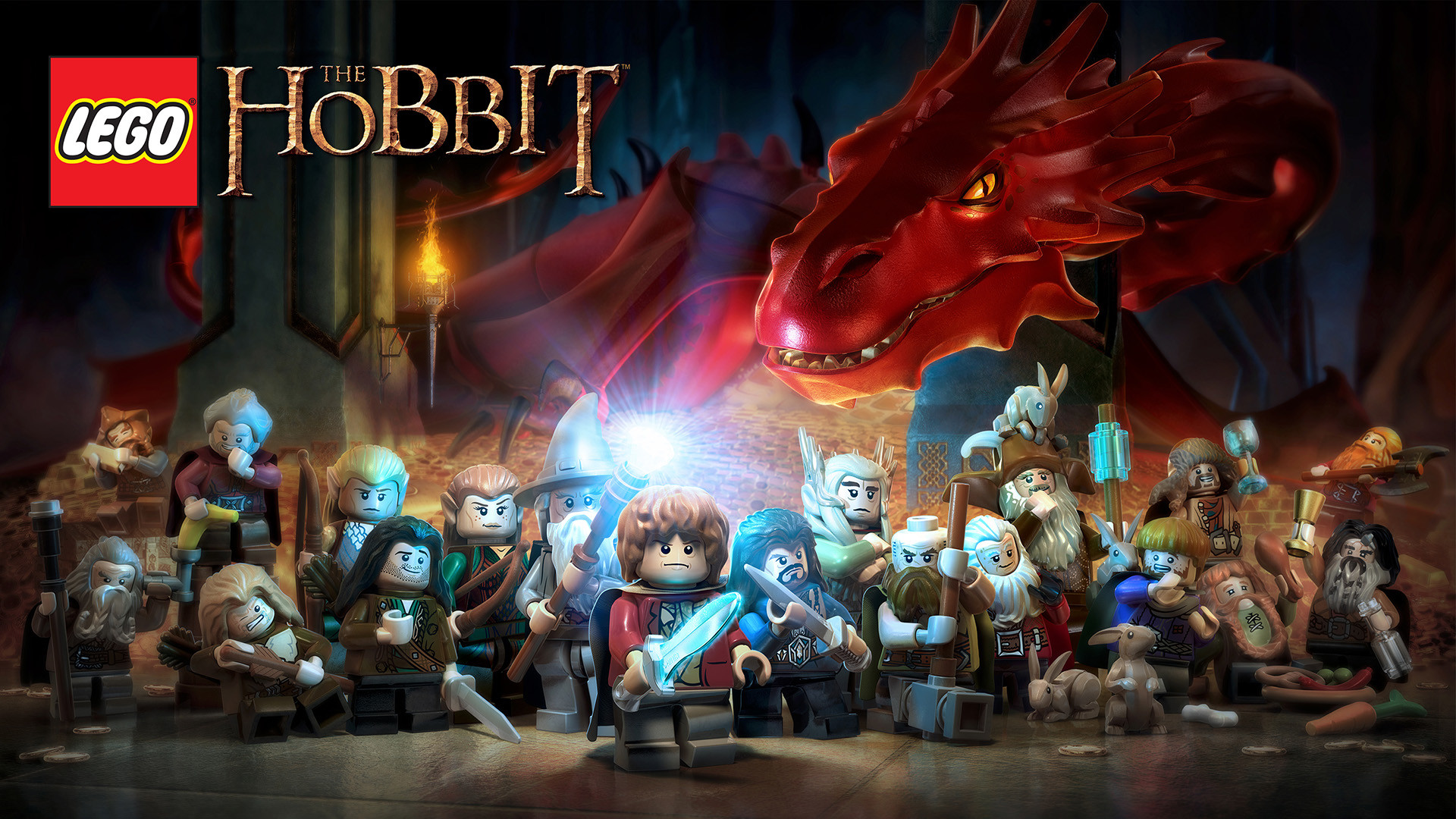 LEGO Lo Hobbit, Smaug, Videogioco, LEGO, Full HD, sfondo Windows 11