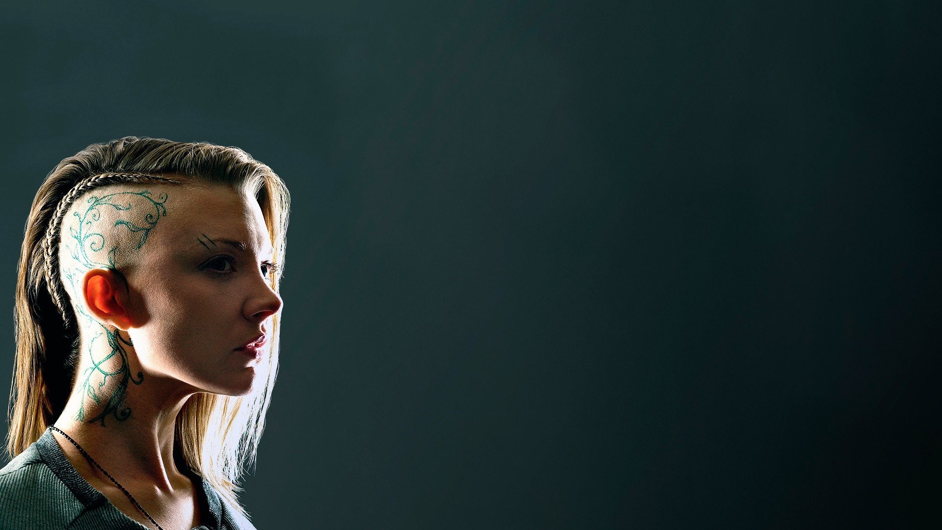 Natalie Dormer, Cressida, Hunger Games: Il canto della rivolta, Tatuaggio, sfondo 1920x1080 per PC