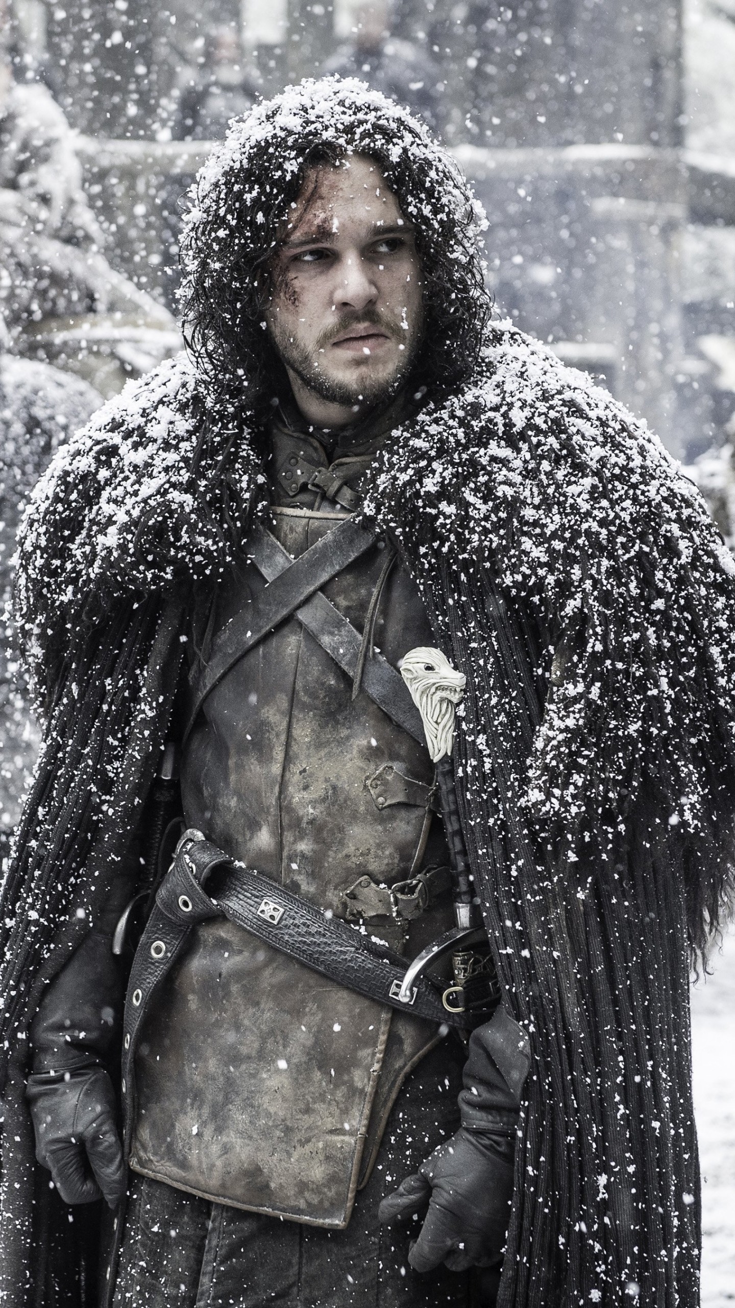 Jon Snow, Kit Harington, Neve, Il Trono di Spade, QHD+, schermata di blocco del cellulare
