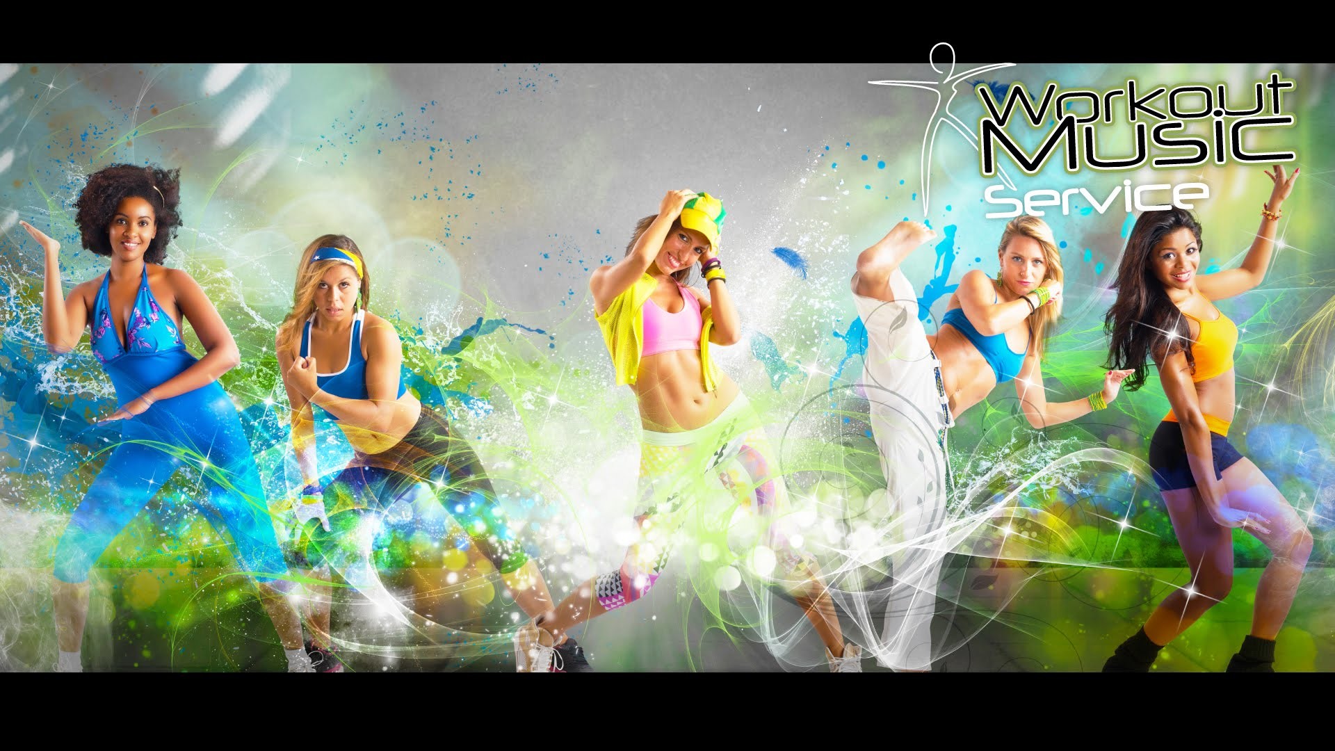 Zumba, Workout Music, Ballerine, Colori, 16:9 Full HD, sfondo widescreen