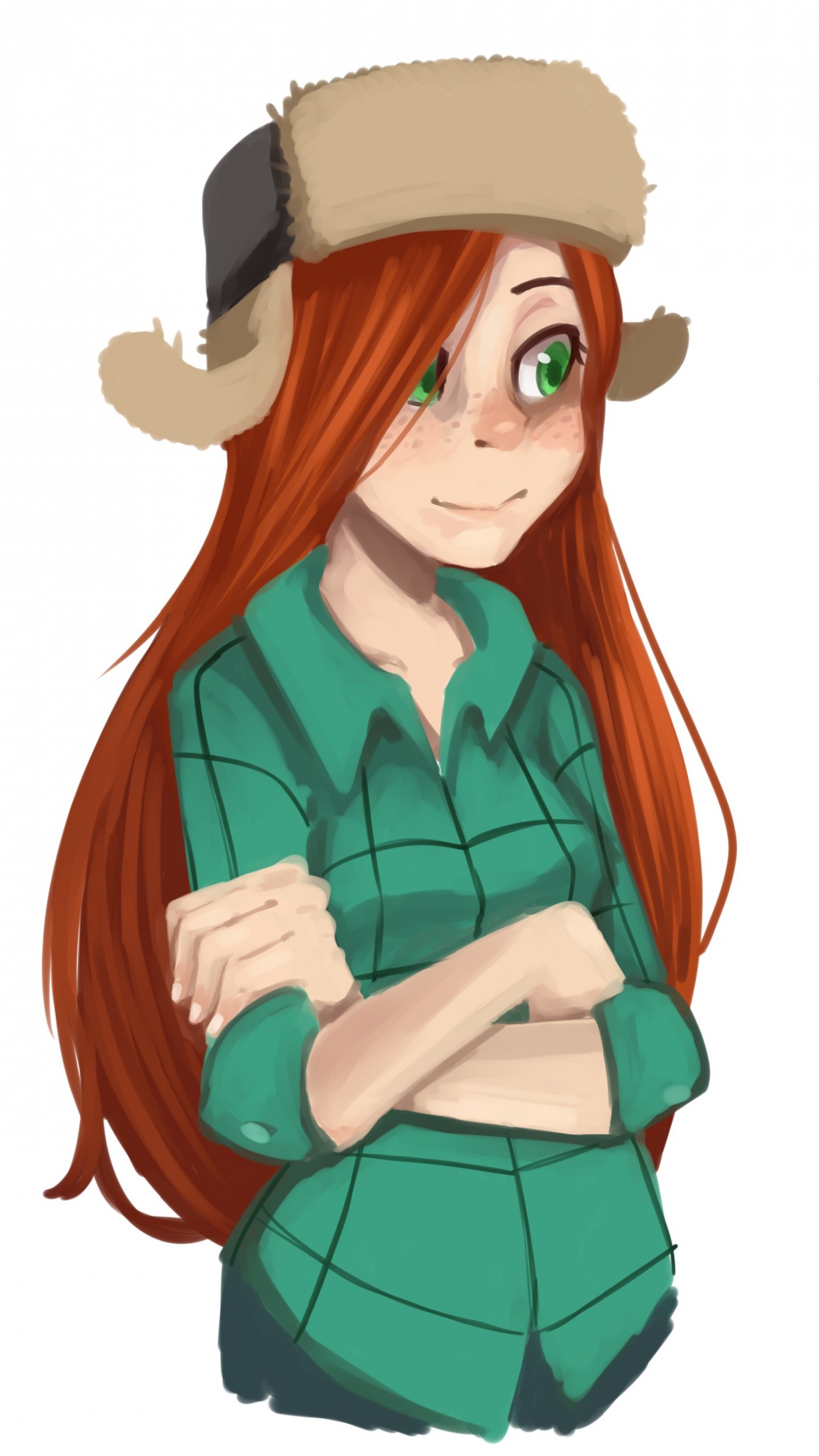 Wendy Corduroy, Gravity Falls, Fan art, Sfondo bianco, QHD+, schermata di blocco del cellulare