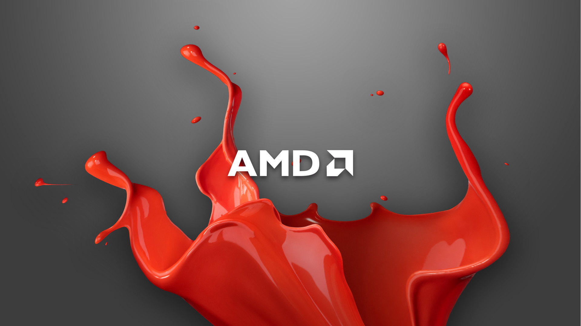 AMD, Vernice, Schizzi, Rosso, Full HD, sfondo per PC