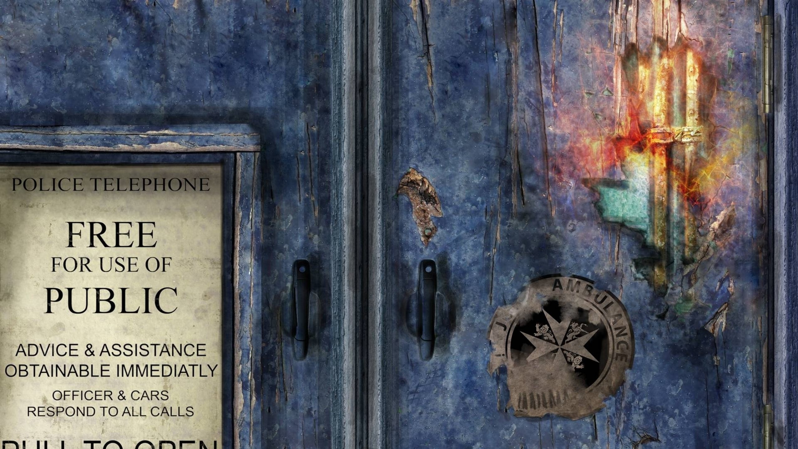 Porta della TARDIS, TARDIS, Bad Wolf, Doctor Who, 2560x1440, sfondo per PC