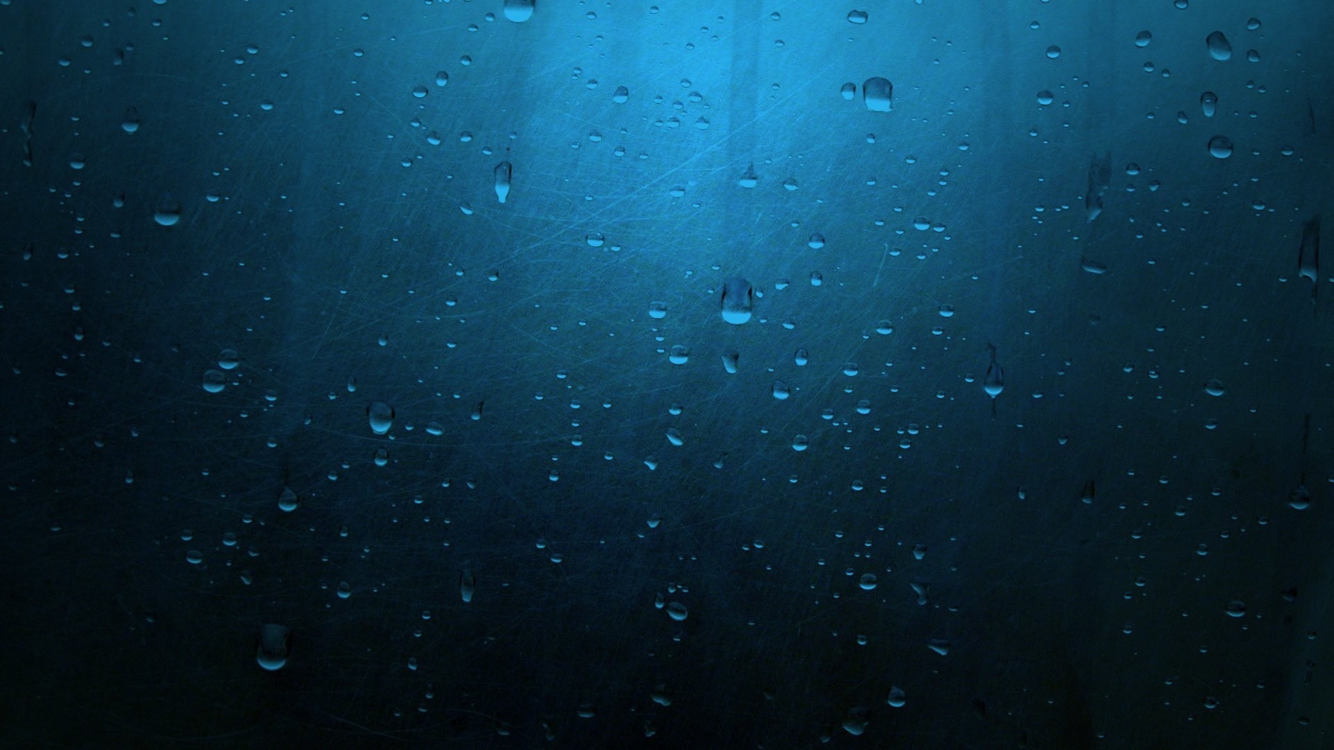 Gocce d'acqua, Vetro, Blu scuro, Full HD, sfondo per portatile