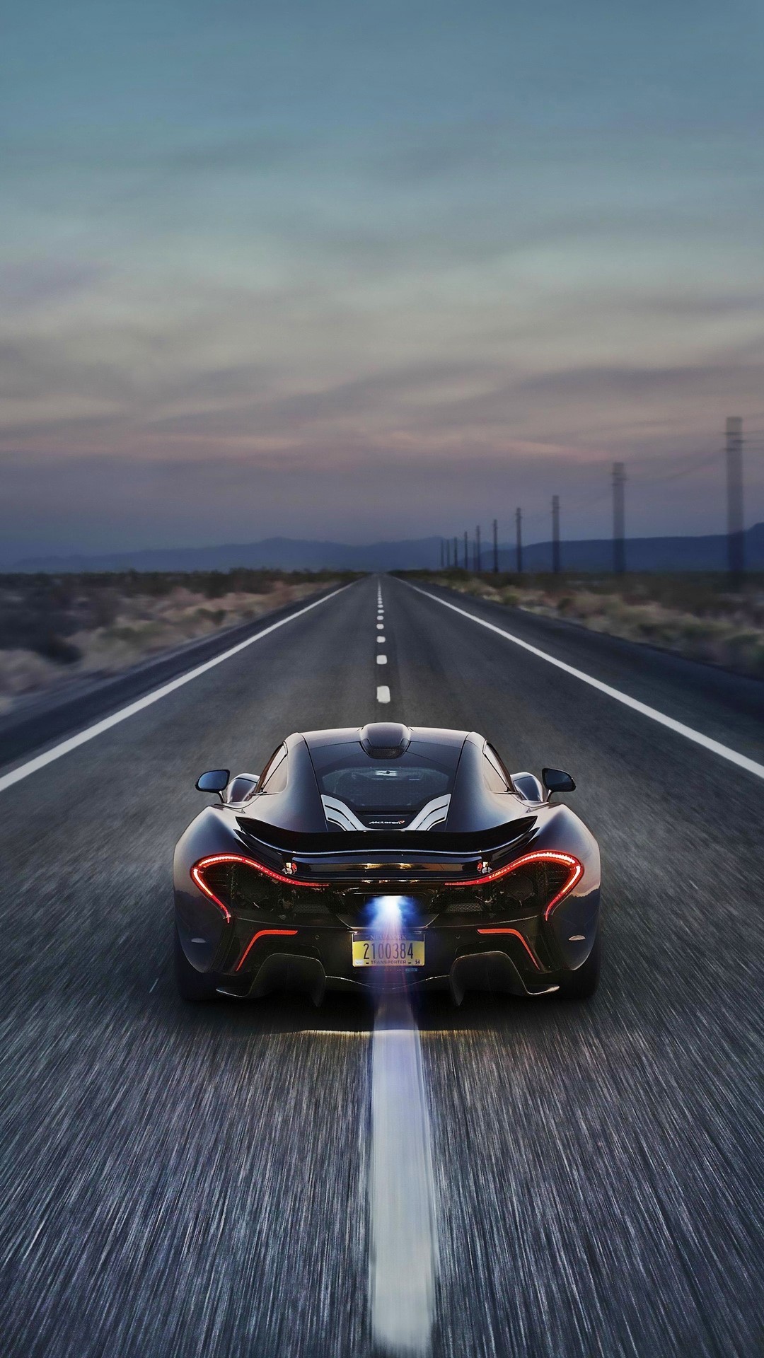 McLaren P1, Strada, Vista posteriore, Hypercar, sfondo per iPhone e Android