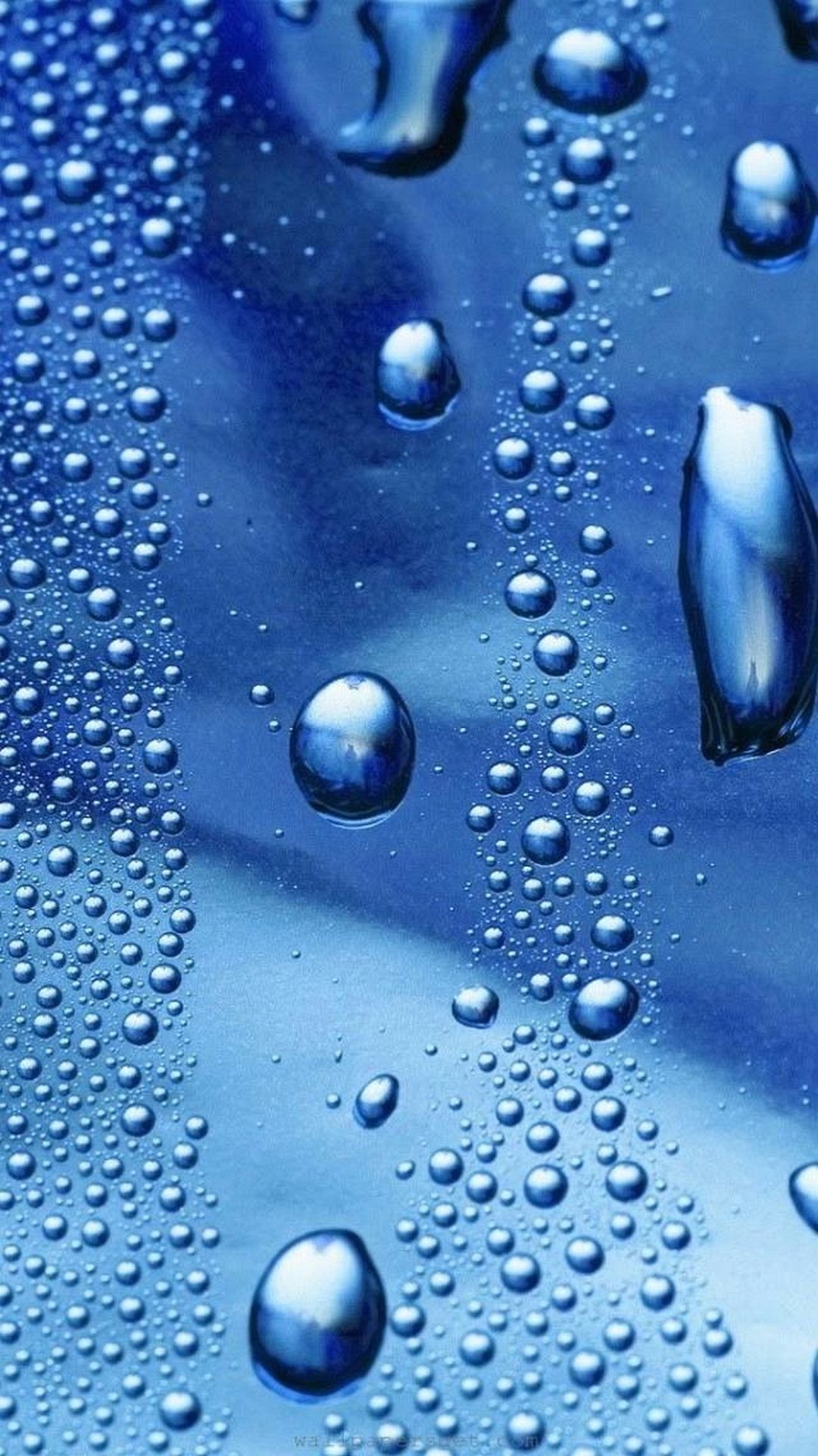 Gocce d'acqua, Macro, Azzurro, Full HD, sfondo verticale per cellulare