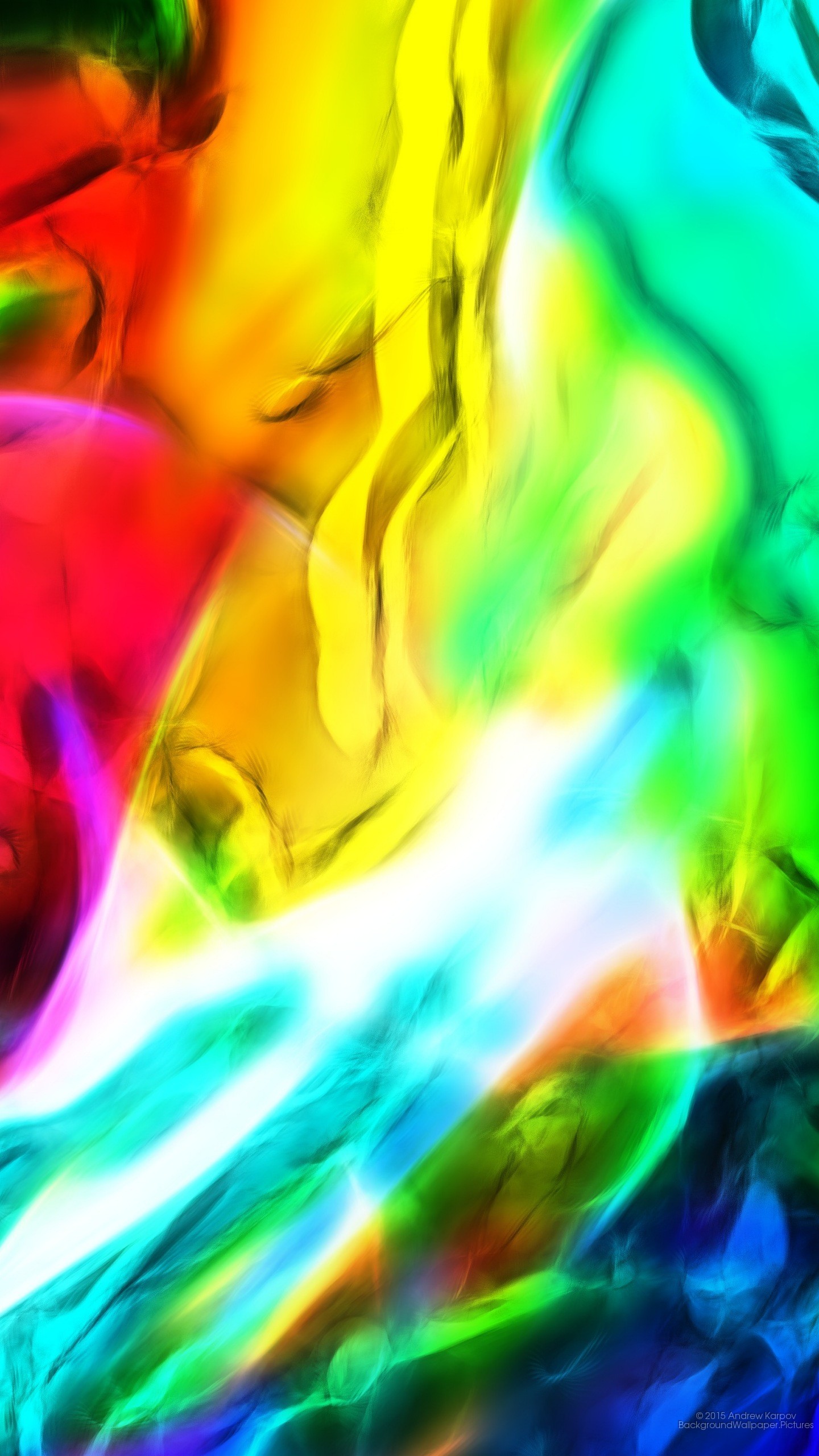 Astratto, Colori vivaci, Arcobaleno, wallpaper per iPhone e Android