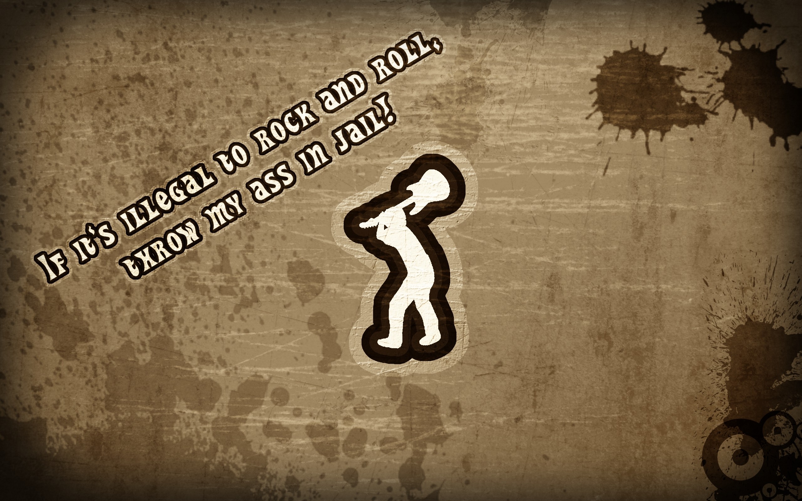 Rock 'n' Roll, Citazione, Cantante, Grunge, 16:10 2K, sfondo widescreen