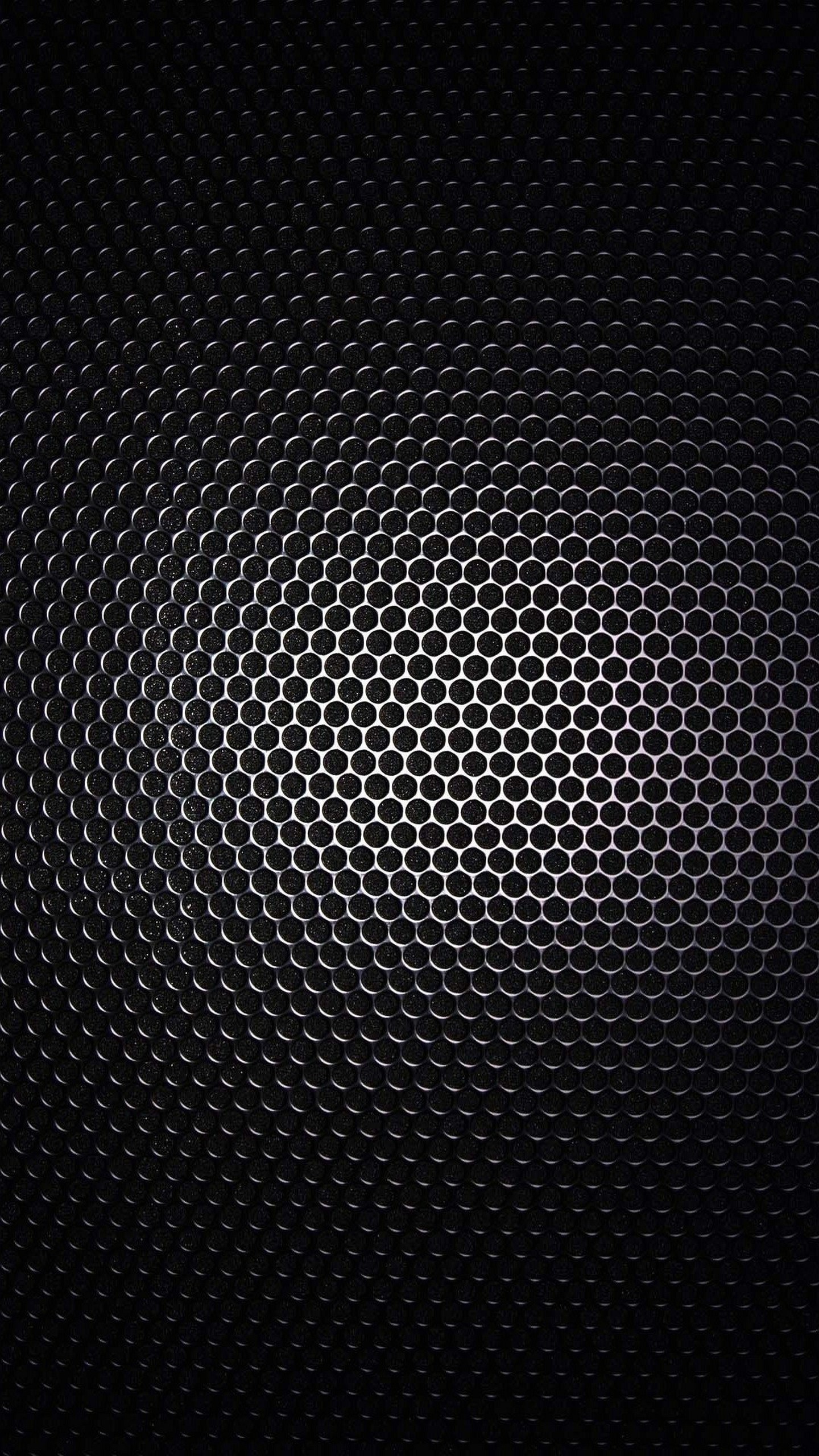 Griglia esagonale, Metallo, Nero, Texture, Minimalista, sfondo Android