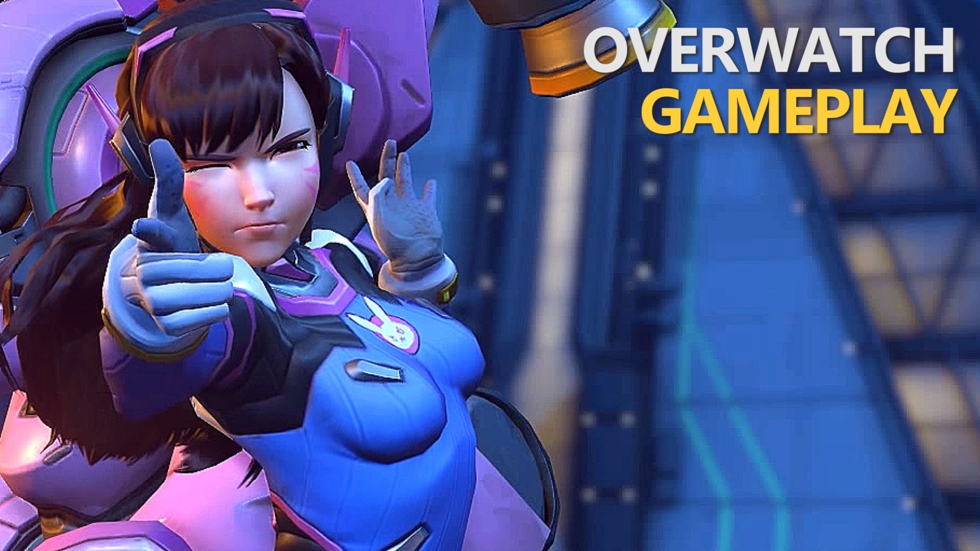 D.Va, Overwatch, Gameplay, Rendering 3D, Full HD 1080p, sfondo desktop