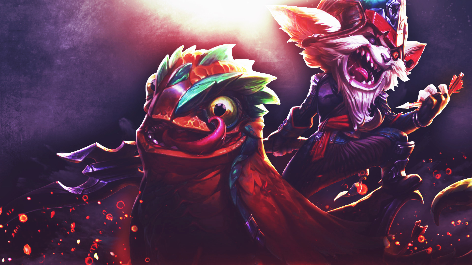 Kled, League of Legends, Rosso, Full HD, sfondo per portatile
