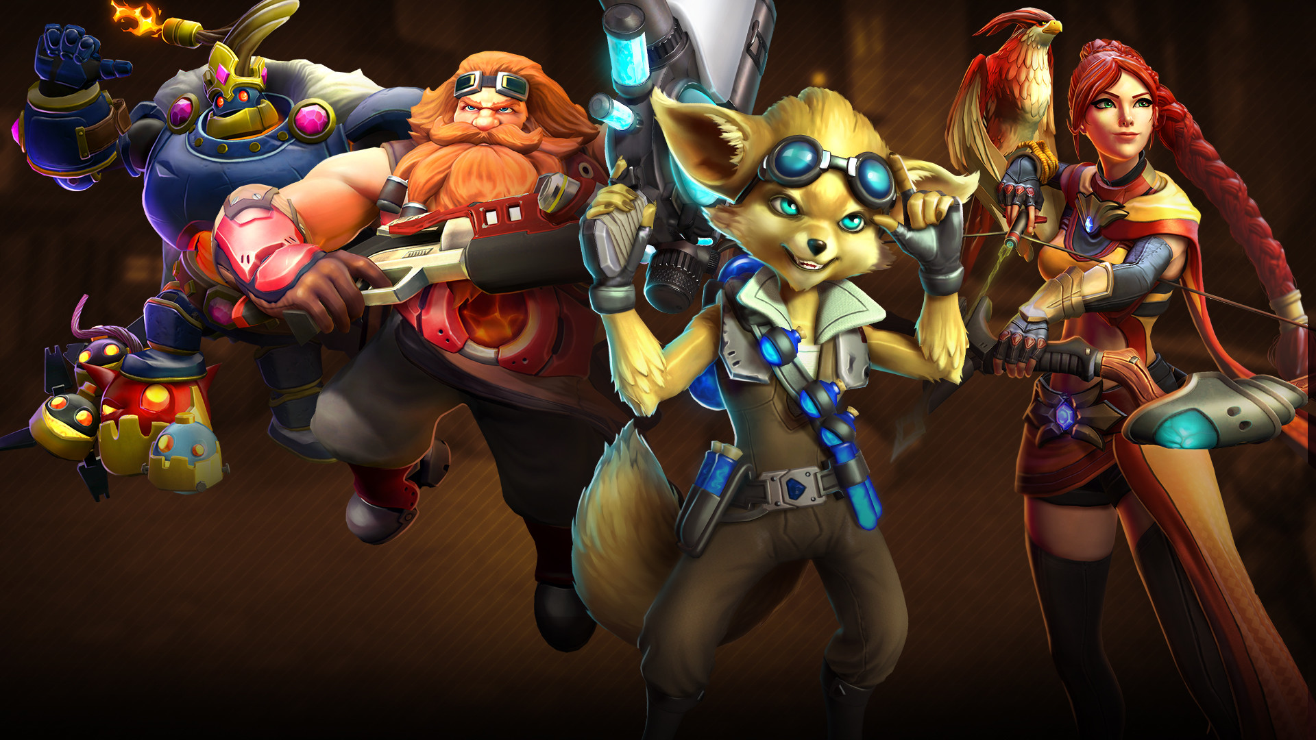 Paladins, Barik, Pip, Cassie, Bomb King, Full HD, sfondo per portatile