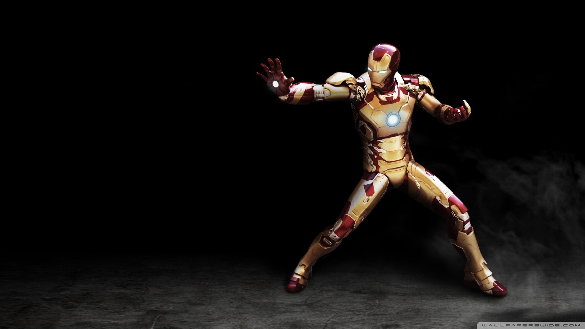 Iron Man, Mark 42, Iron Man 3, Sfondo nero, 1920x1080, wallpaper desktop