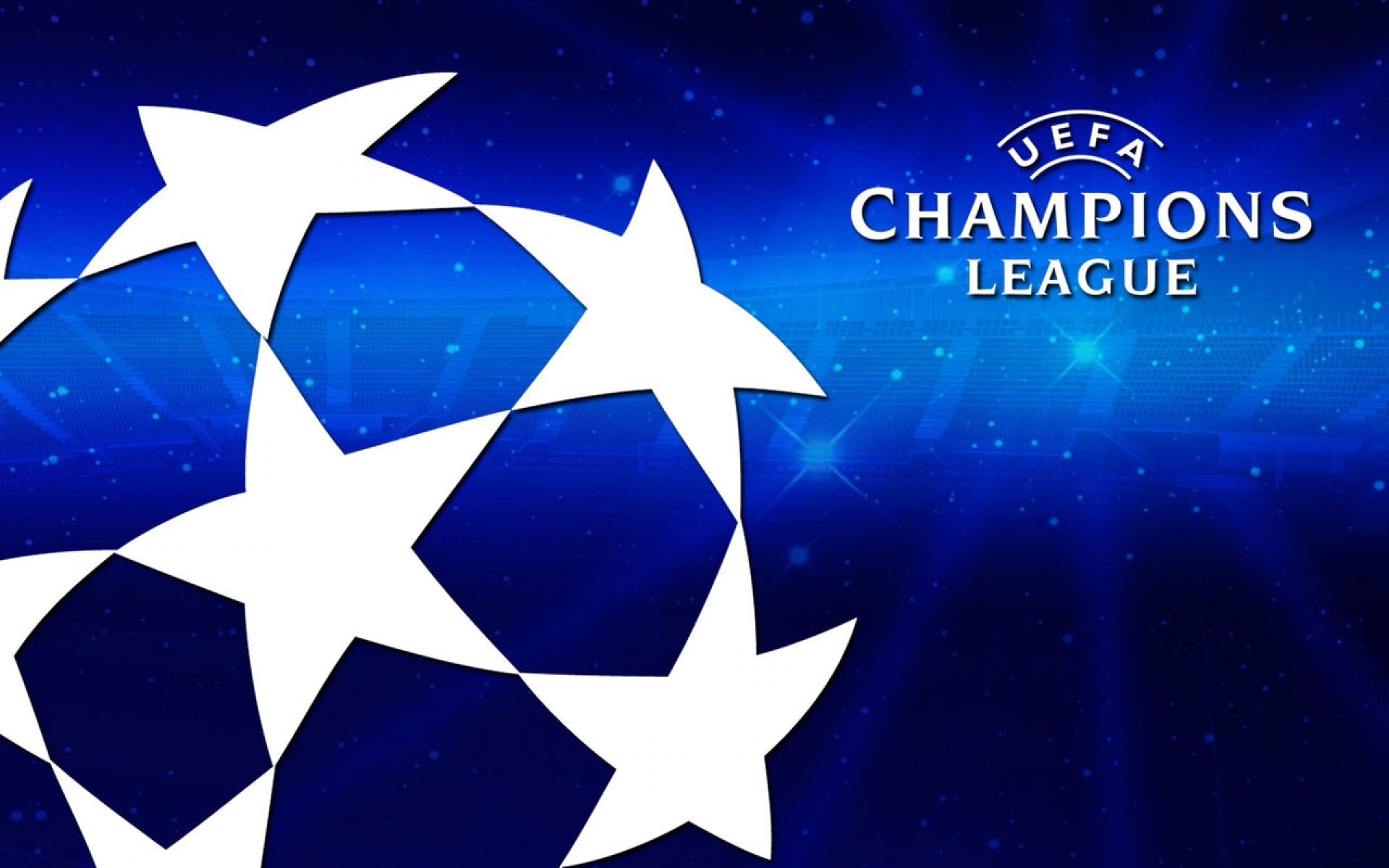 UEFA Champions League, Starball, Logo, Blu, Full HD, sfondo Windows 11