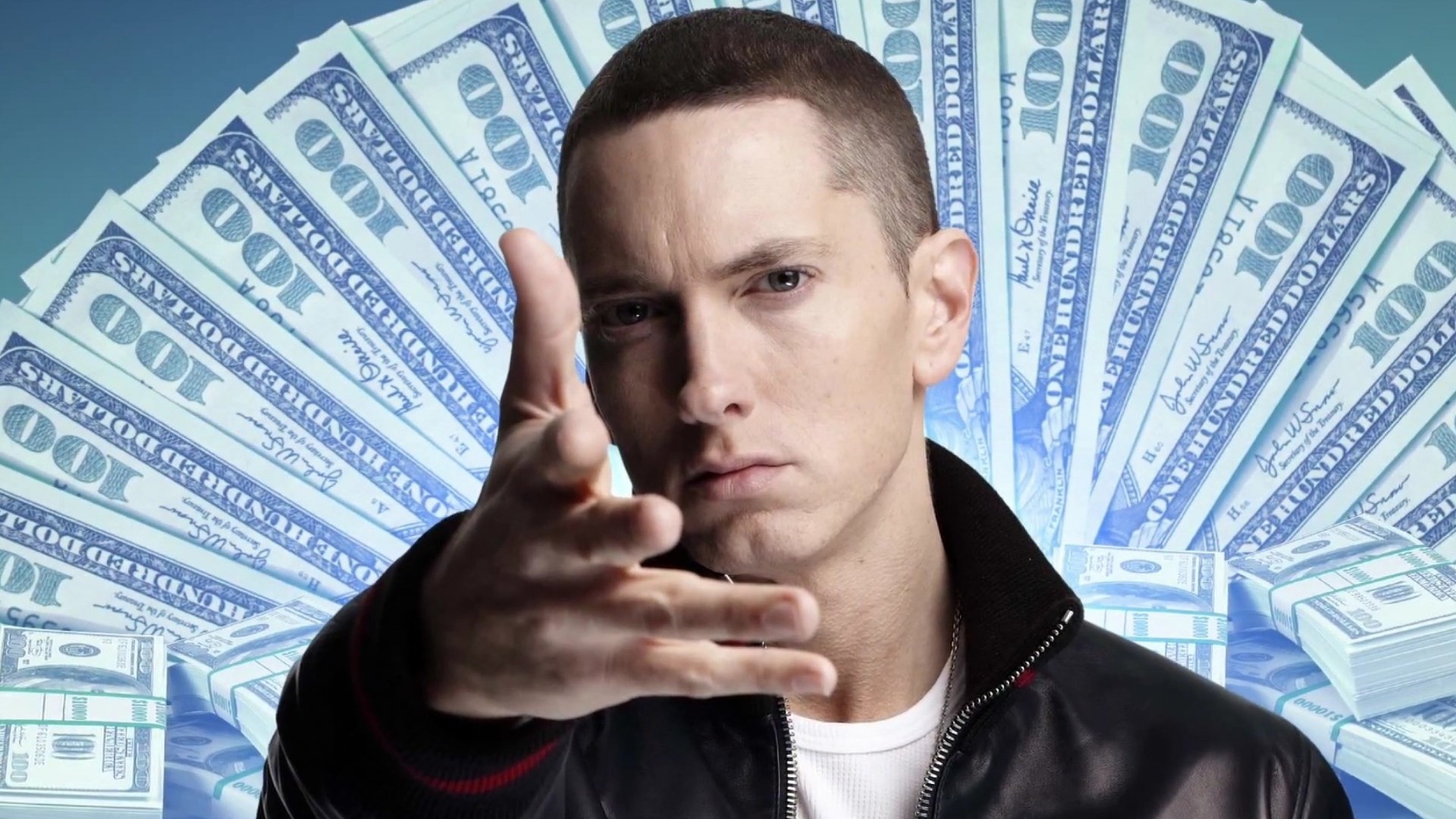 Eminem, Banconote, Dollari, Giacca, Full HD, sfondo per PC