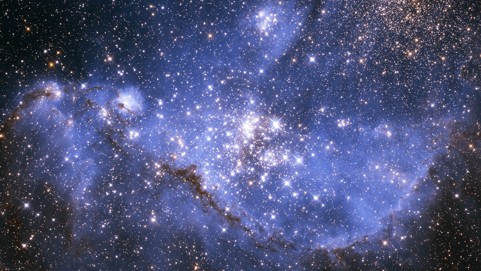 Ammasso stellare, Nebulosa, Stelle, Spazio profondo, Full HD, sfondo per PC