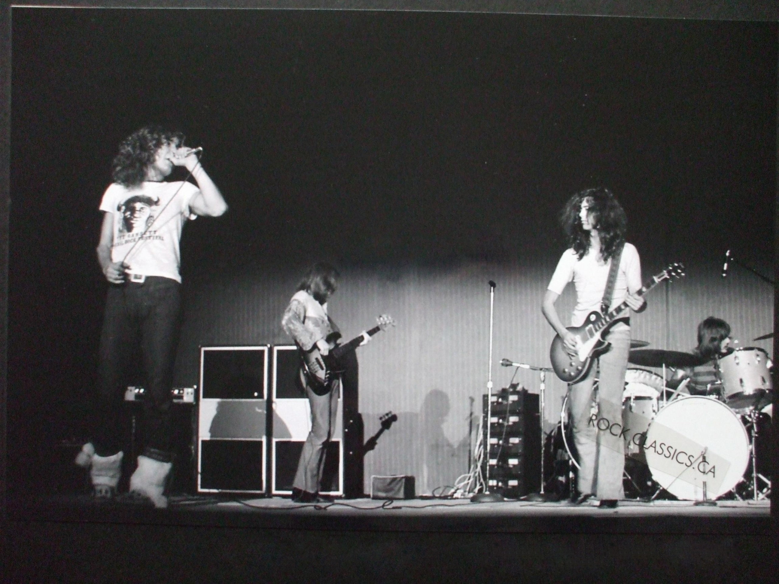 Led Zeppelin, Concerto, Palco, Bianco e nero, 2K, schermata di blocco iPad