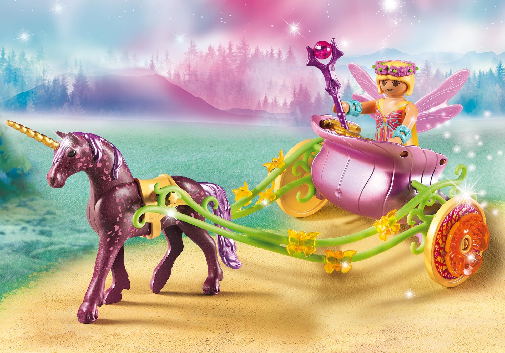 Playmobil, Carrozza, Unicorno, Fata, Full HD, sfondo desktop