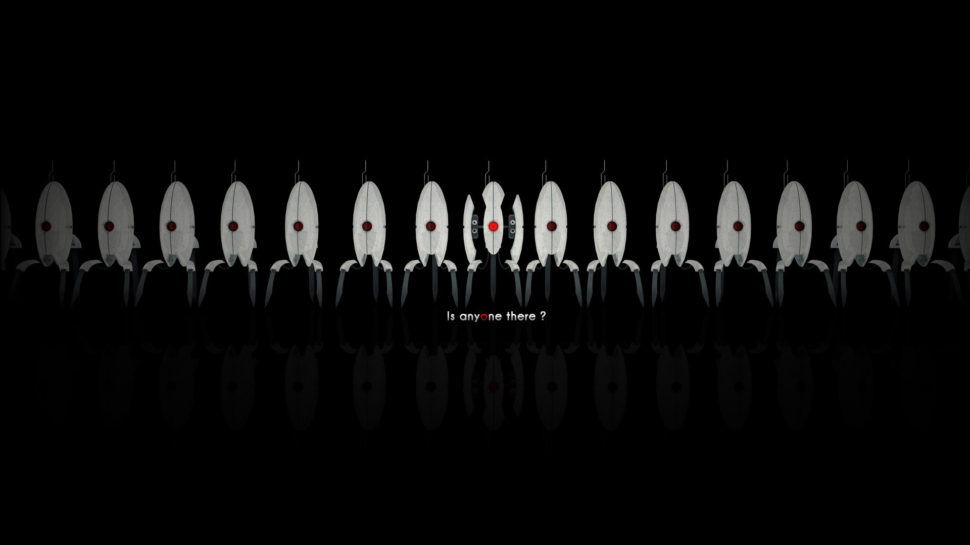 Futurama, Is anyone there?, Minimalista, Nero, Full HD 1080p, sfondo desktop
