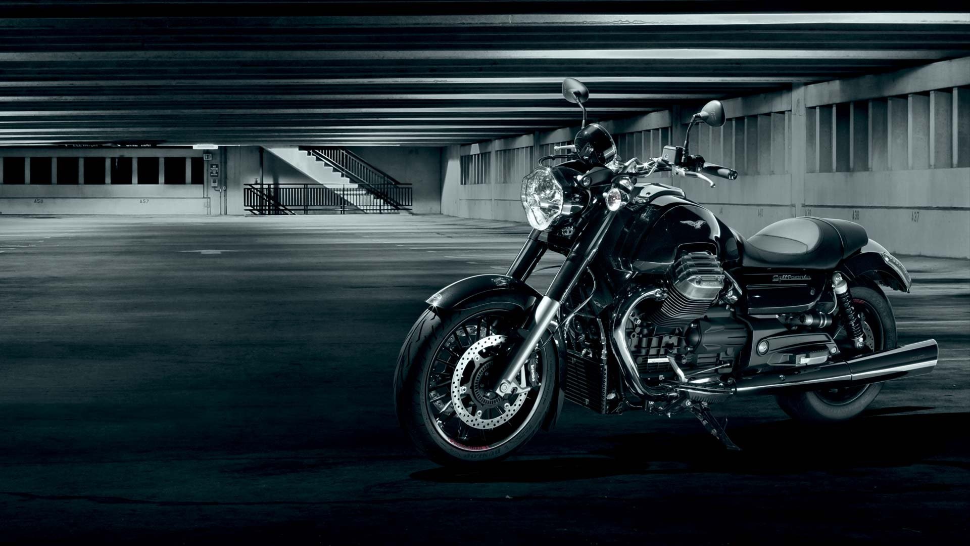 Moto Guzzi California 1400, Cruiser, Bianco e nero, 1920x1080, immagine di sfondo