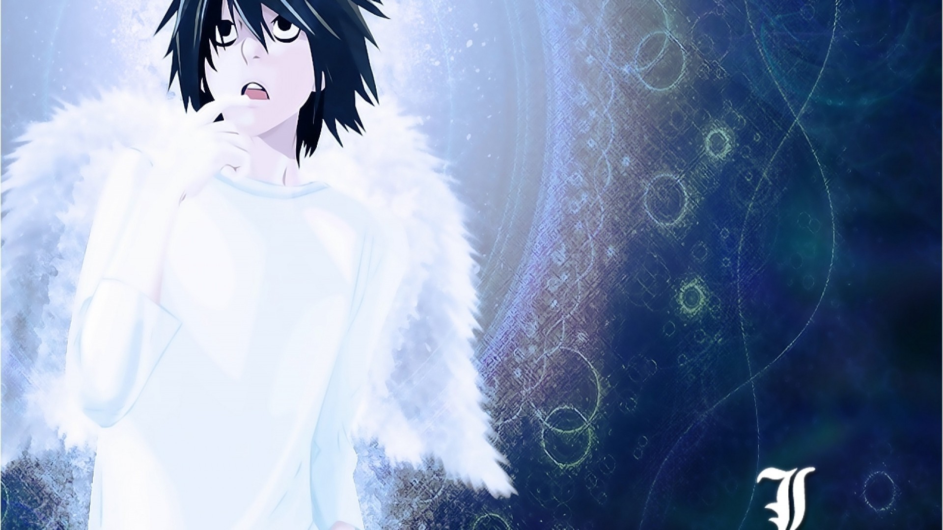 L Lawliet, Death Note, Ali, Anime, 1920x1080, sfondo per PC