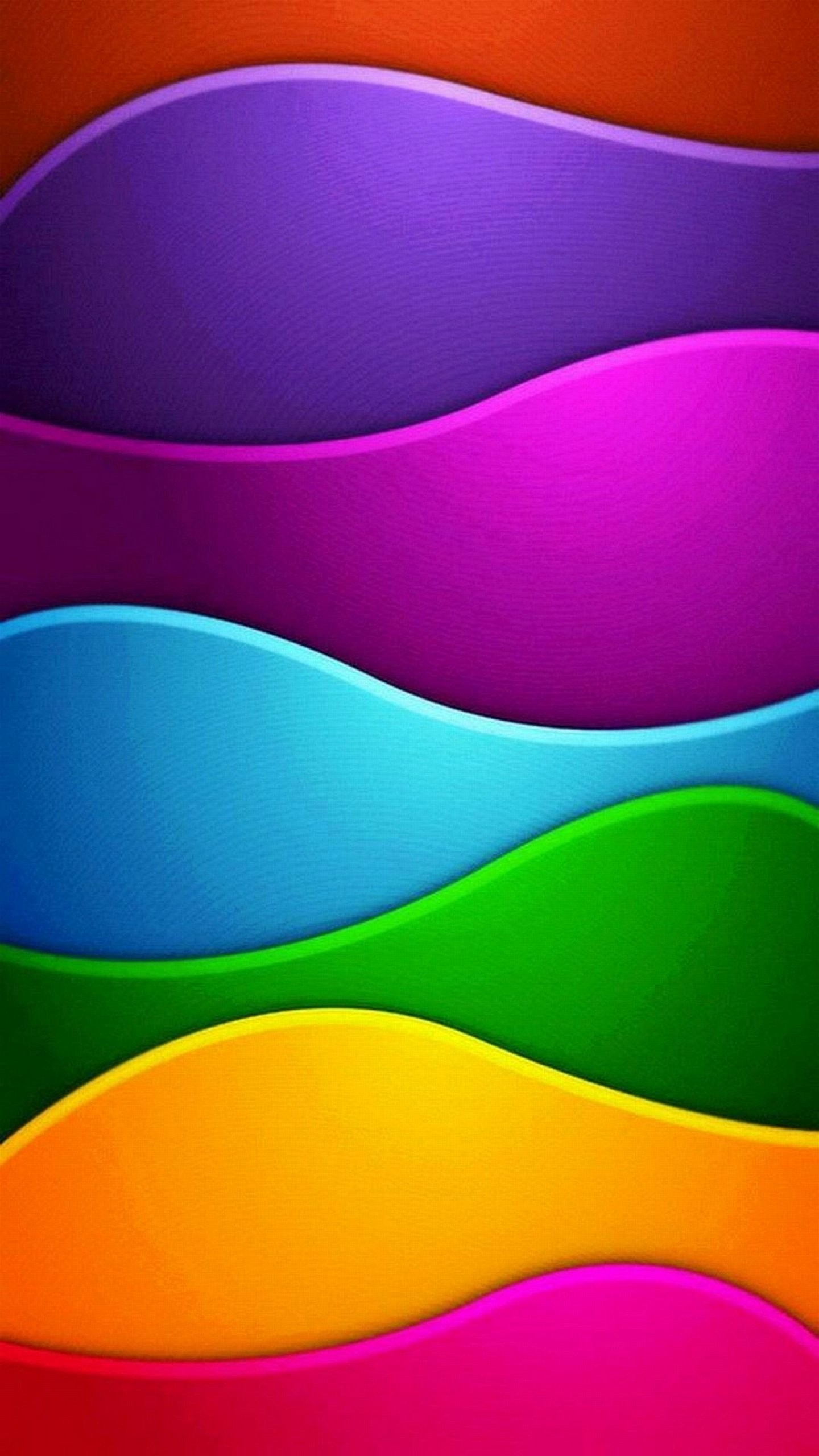 Onde, Colori, Arcobaleno, Arte astratta, sfondo per iPhone 7