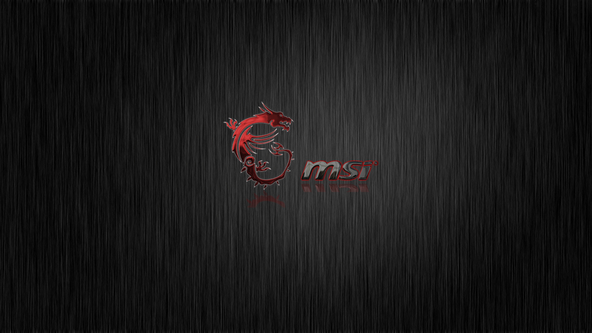 MSI, Logo MSI, Metallo spazzolato, Minimalista, Full HD 1080p, sfondo desktop