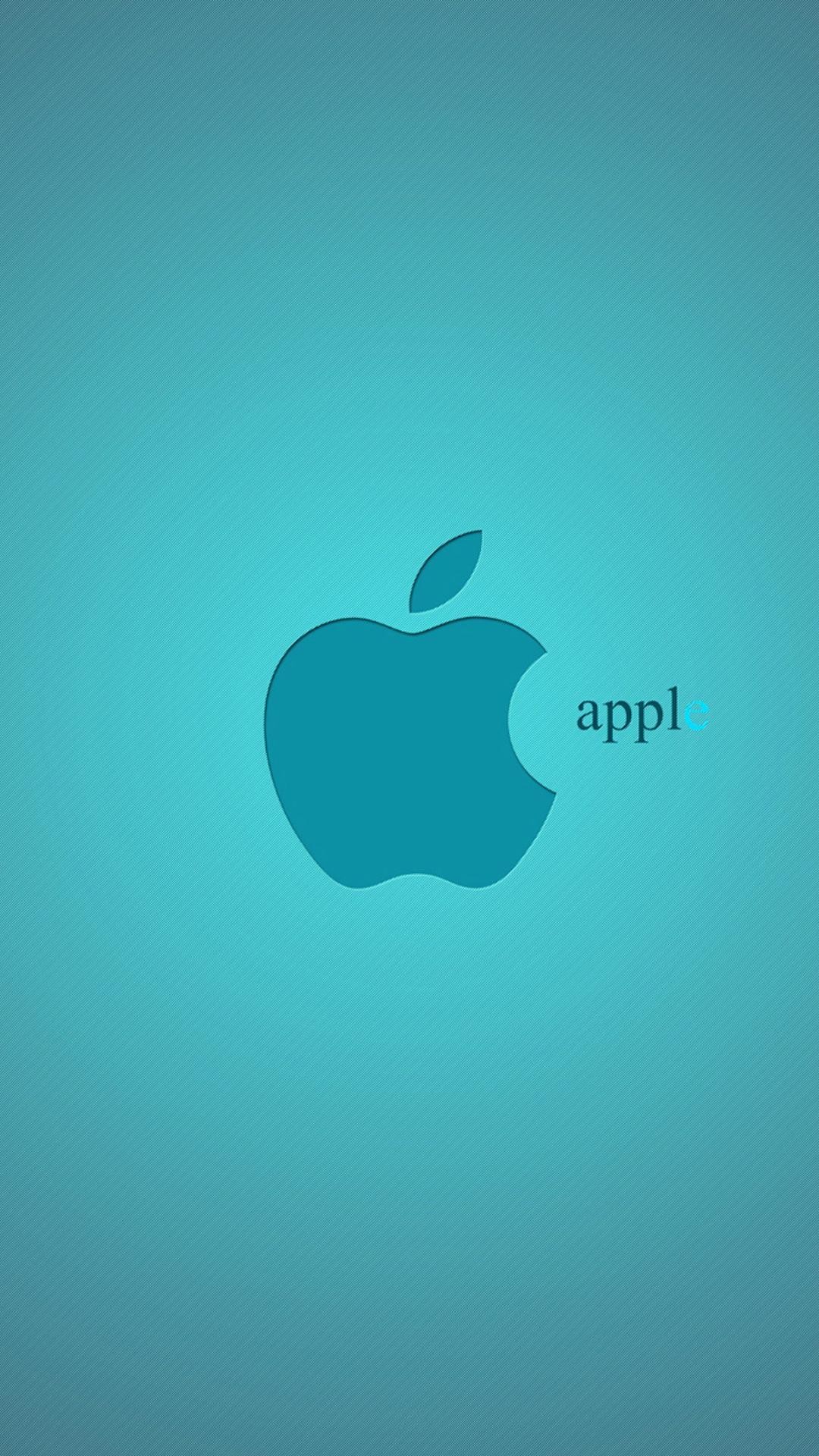 Logo Apple, Apple, Turchese, Minimalista, wallpaper iPhone 7 Plus