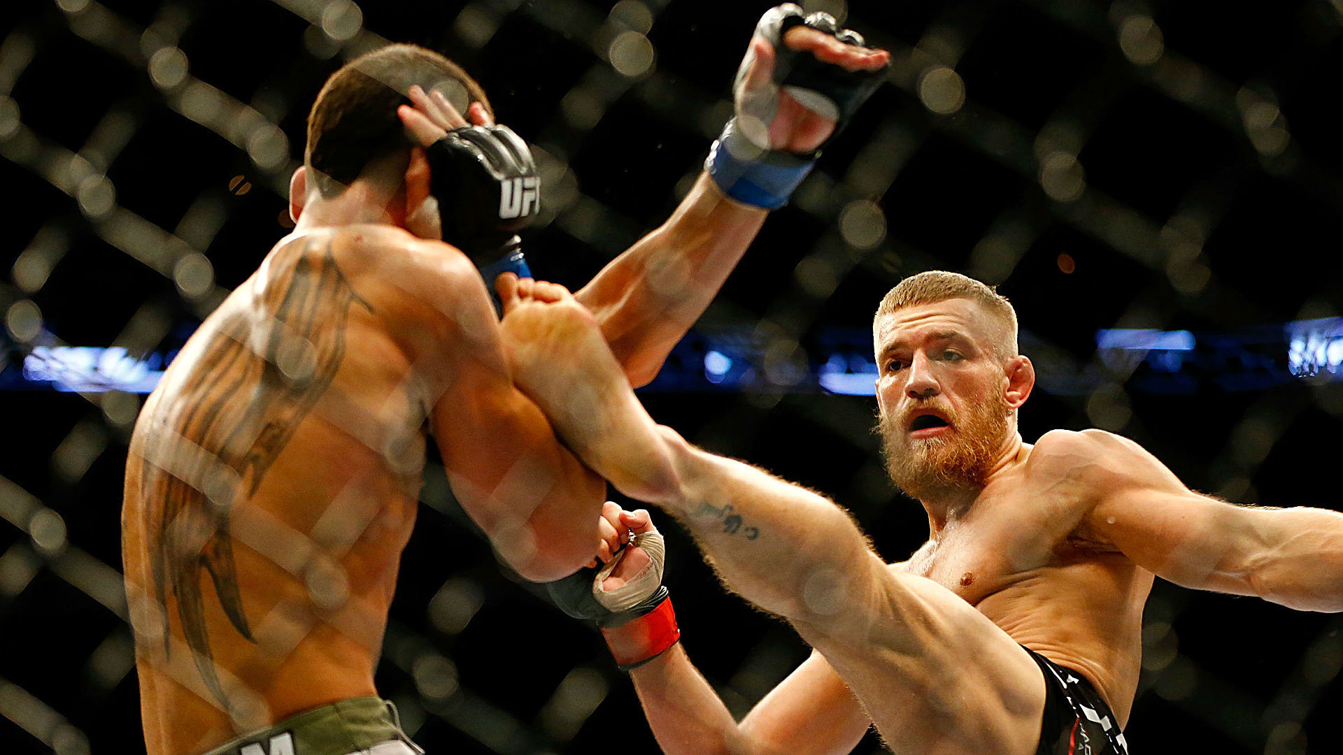 Conor McGregor, Calcio, Combattimento, Ottagono, UFC, 1920x1080, immagine di sfondo