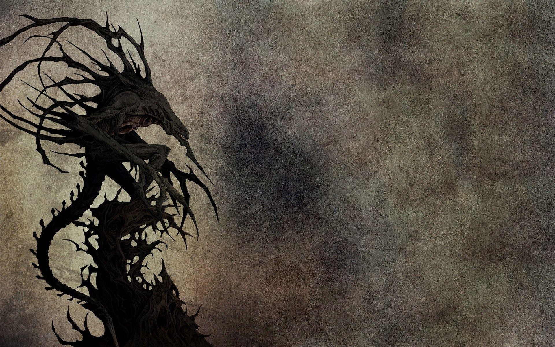 Magic: The Gathering, Silhouette, Creatura, Pergamena, 16:10 Full HD, wallpaper widescreen