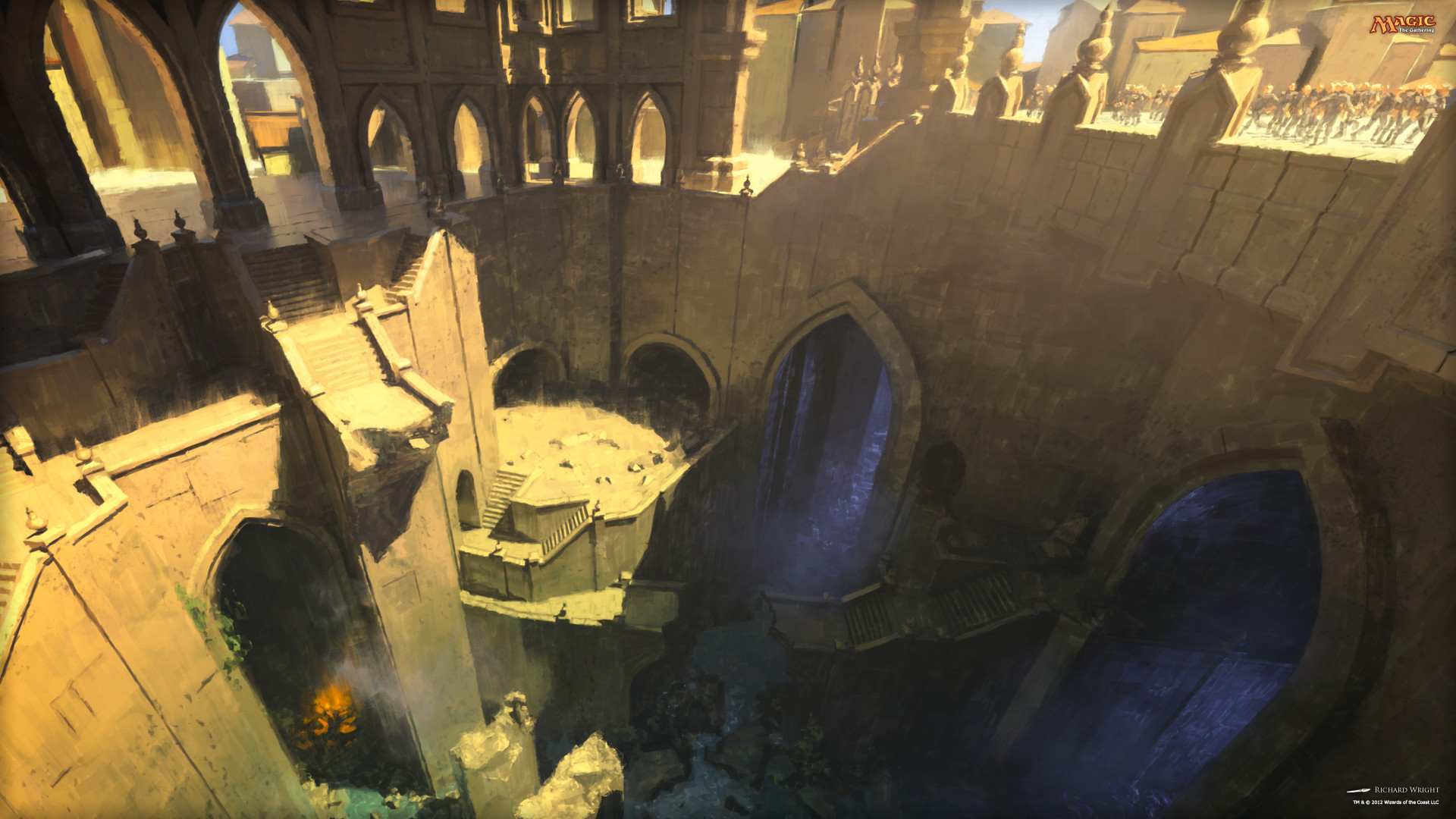 Magic: The Gathering, Città, Architettura, Fantasy, Full HD, wallpaper per PC