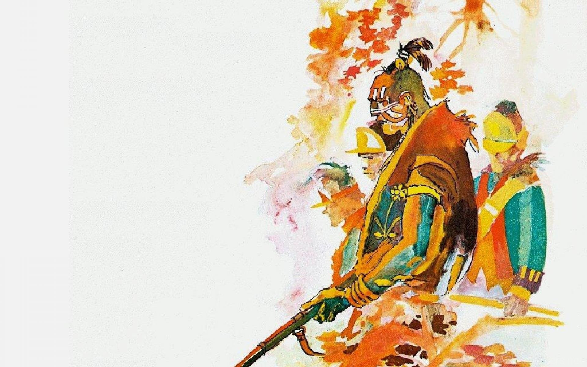 Corto Maltese, Hugo Pratt, Acquerello, Autunno, Fumetto, Full HD, sfondo desktop